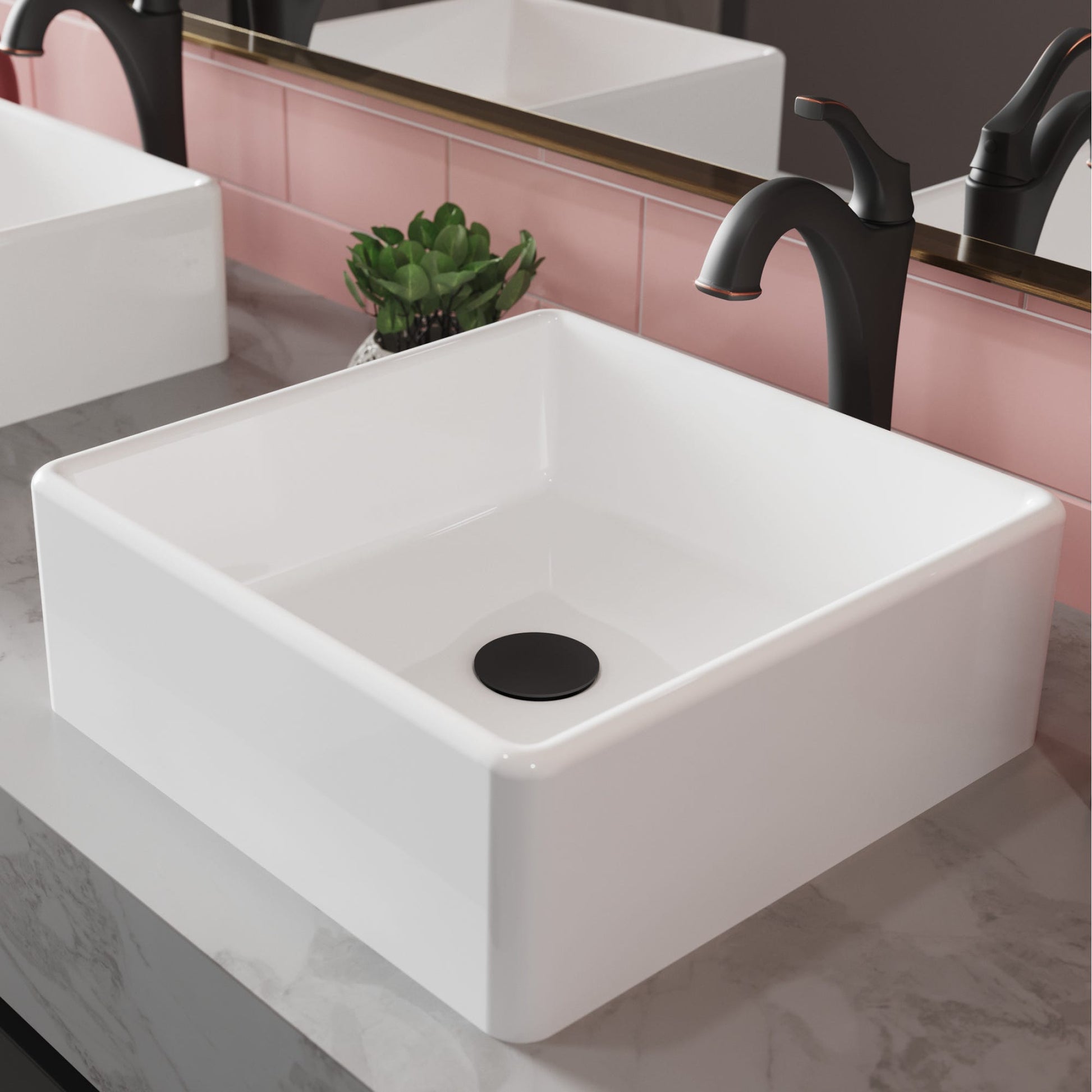 White / Oil Rubbed Bronze