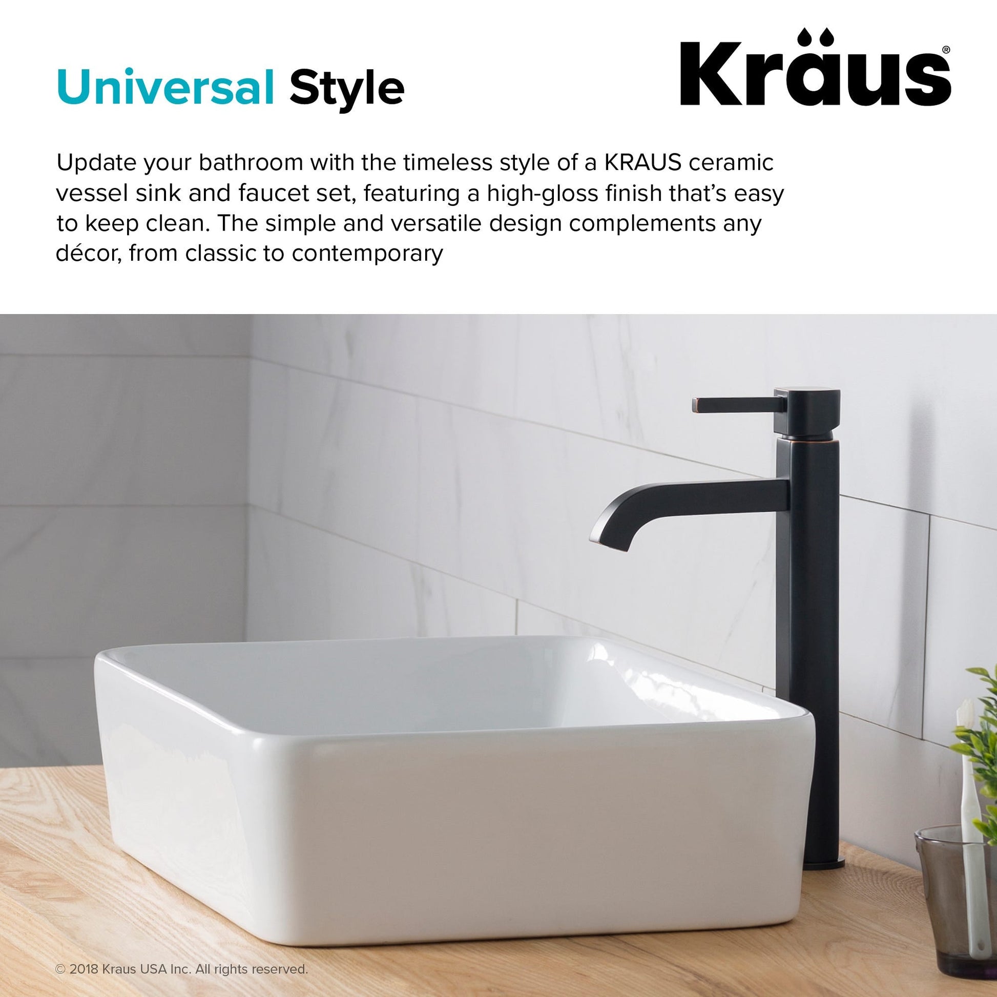 White / Oil Rubbed Bronze