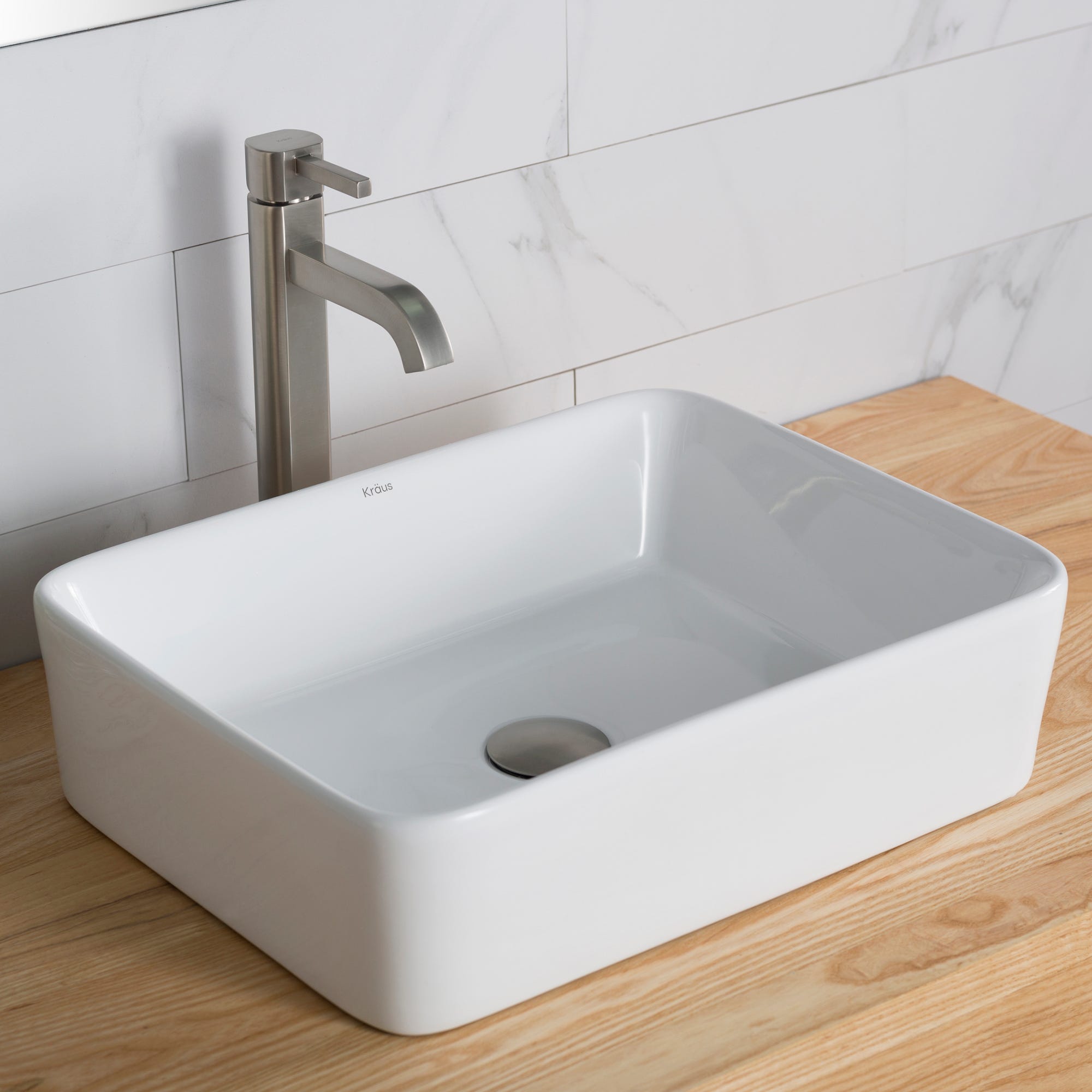 White / Satin Nickel