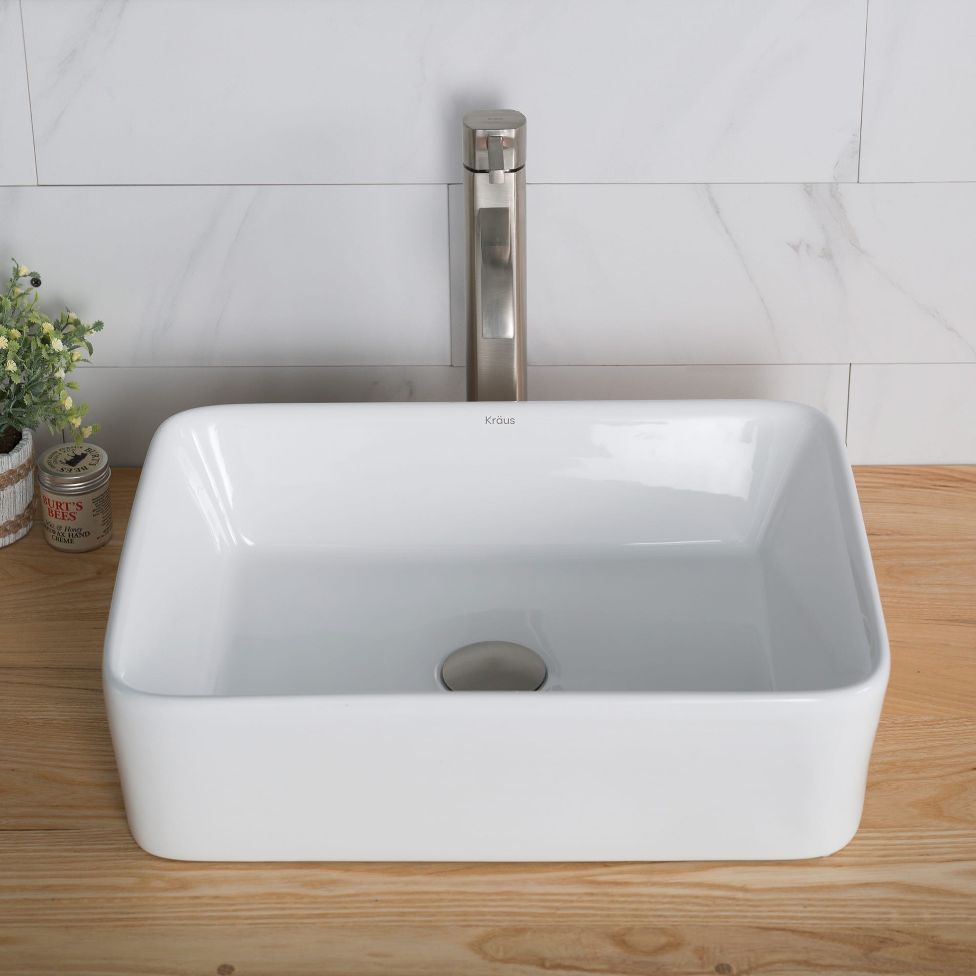 White / Satin Nickel