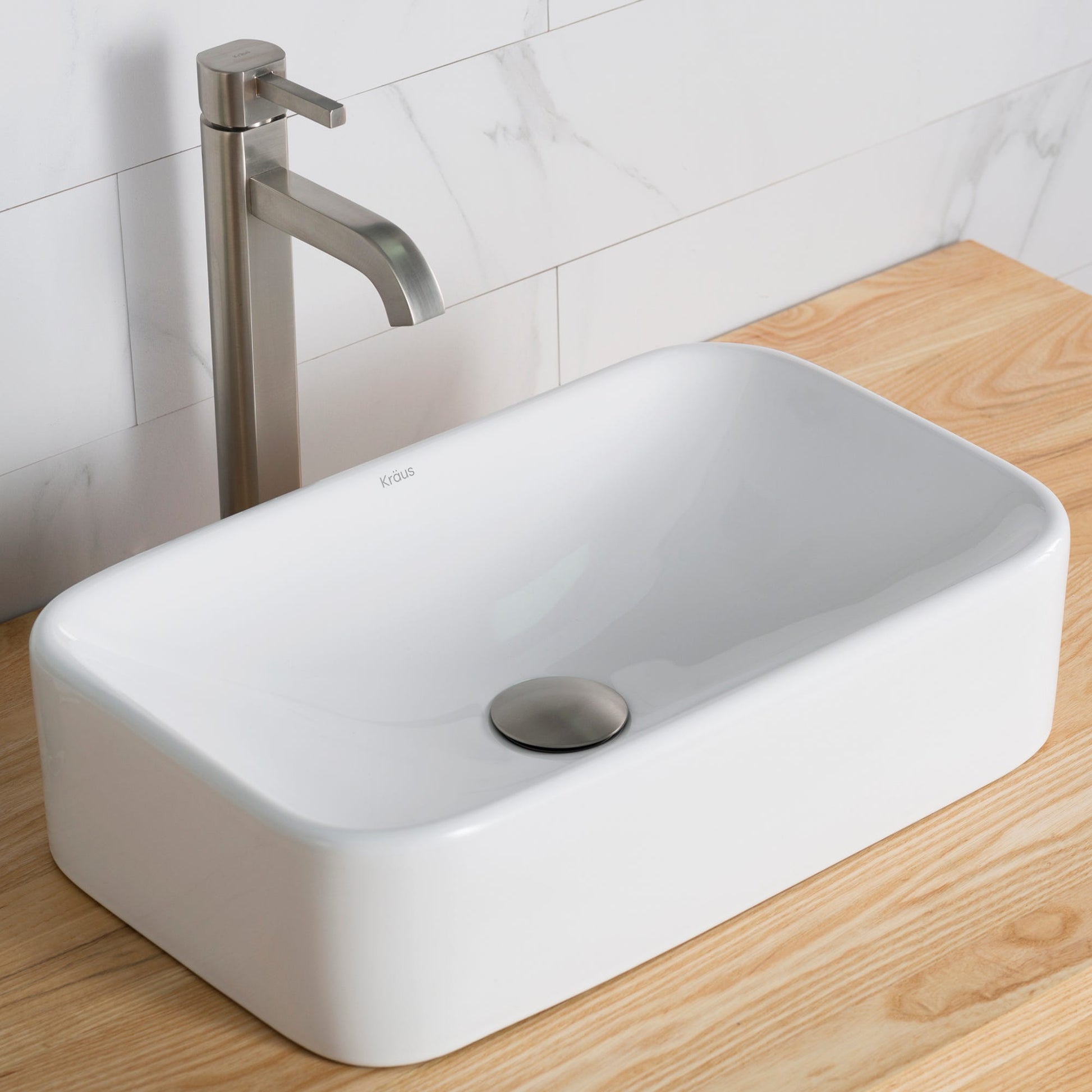 White / Satin Nickel