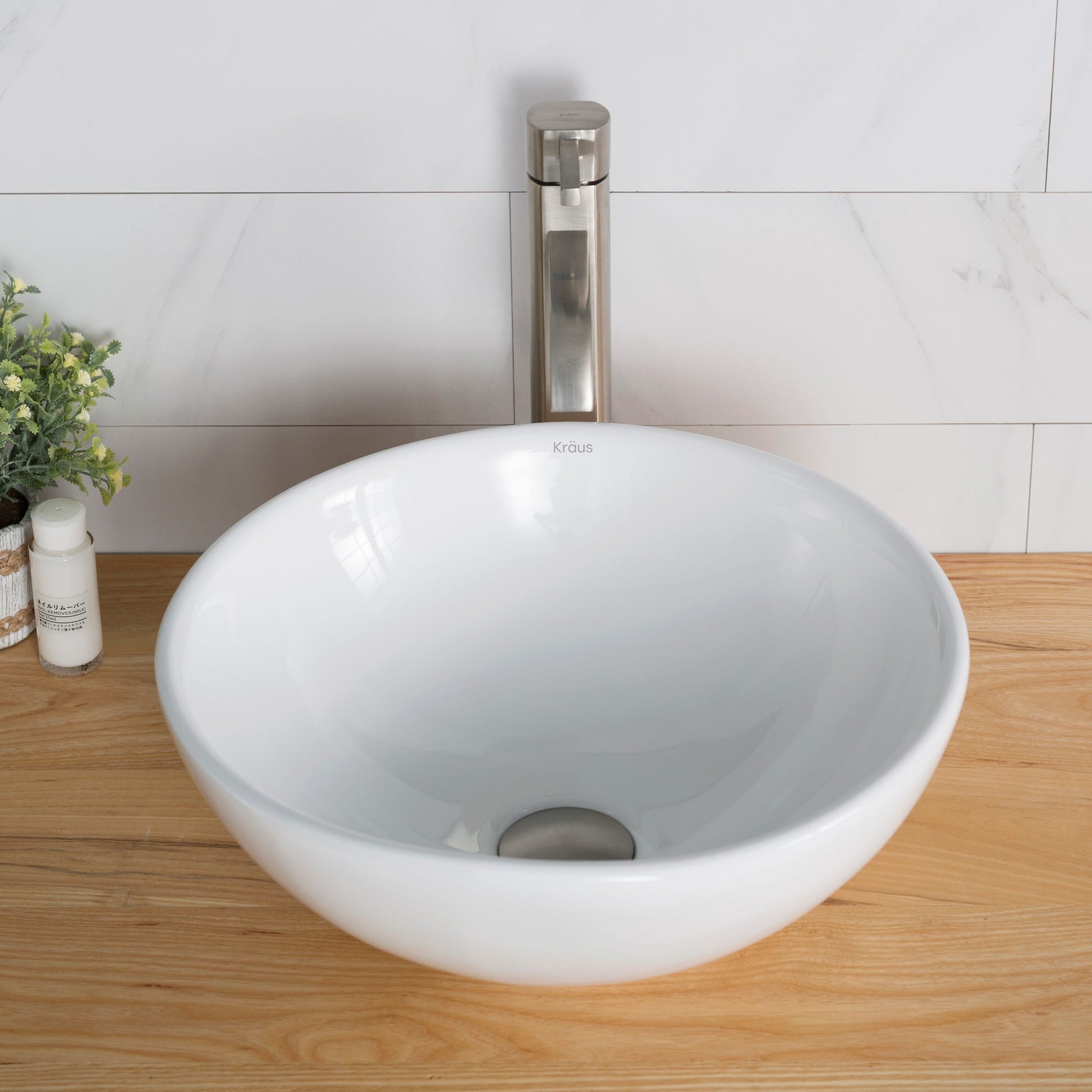 White / Satin Nickel