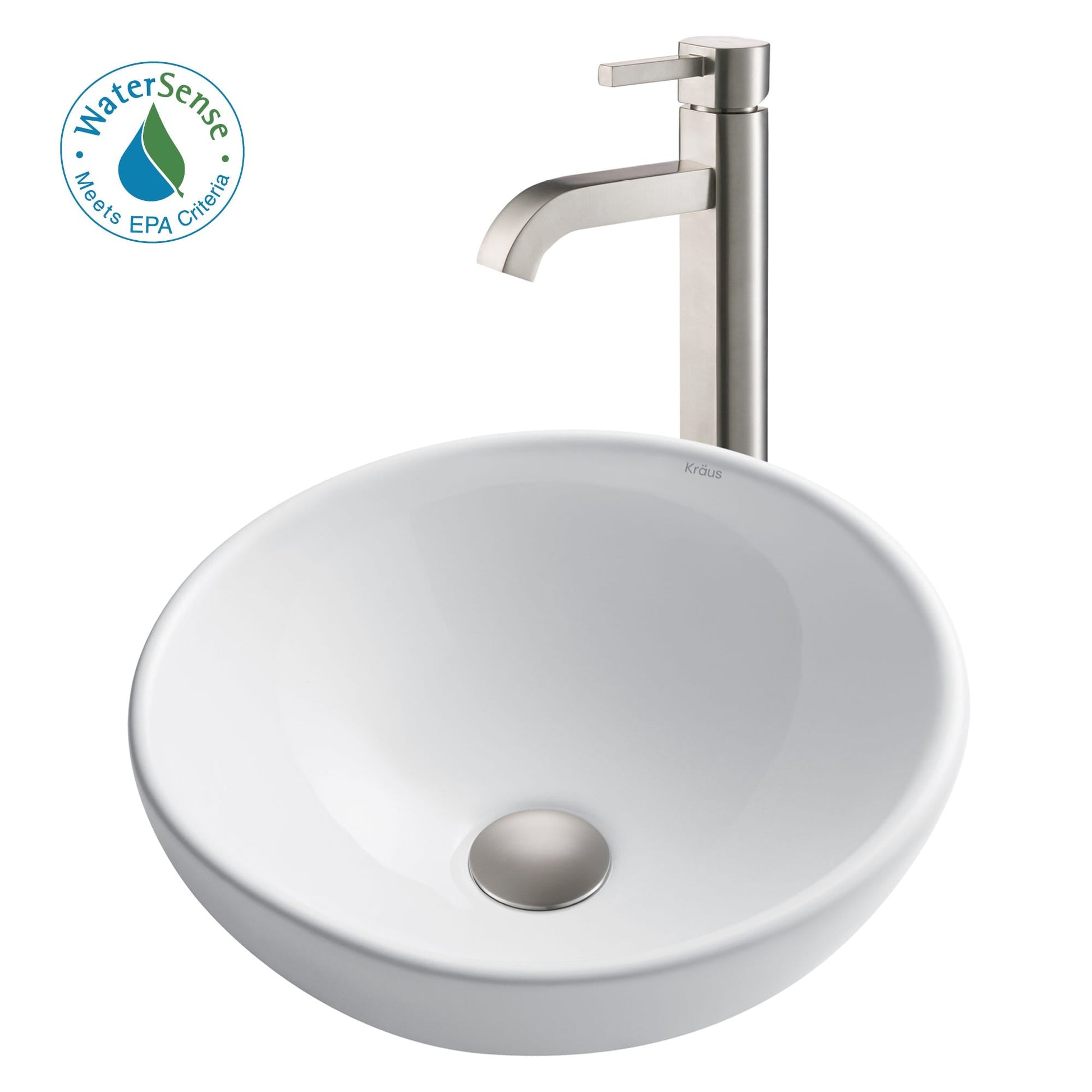 White / Satin Nickel