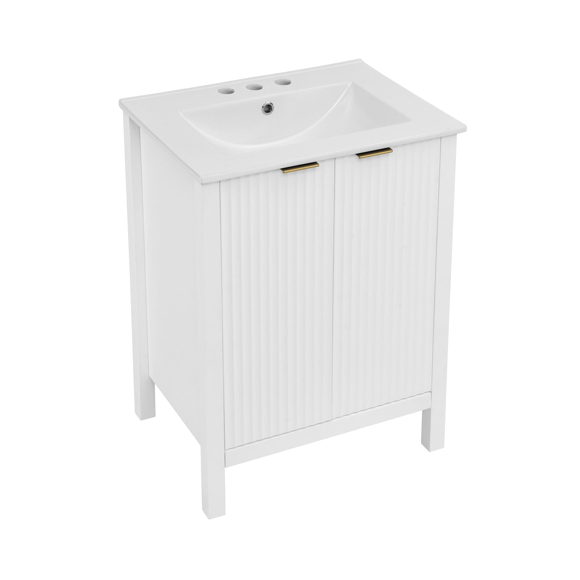 White / White / 3-Hole