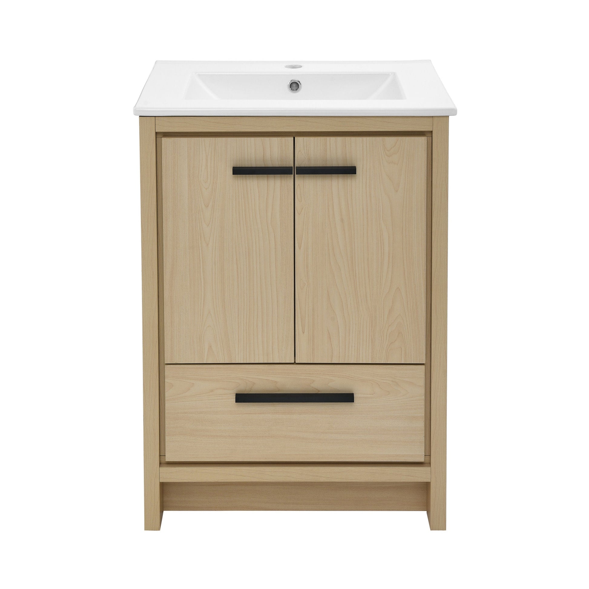 Natural Oak / White / 1-Hole