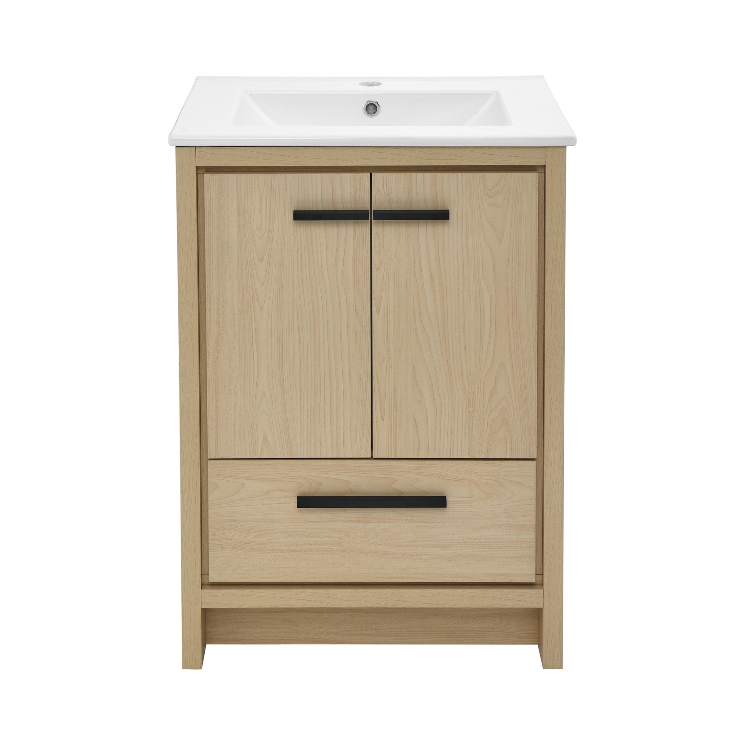 Natural Oak / White / 1-Hole