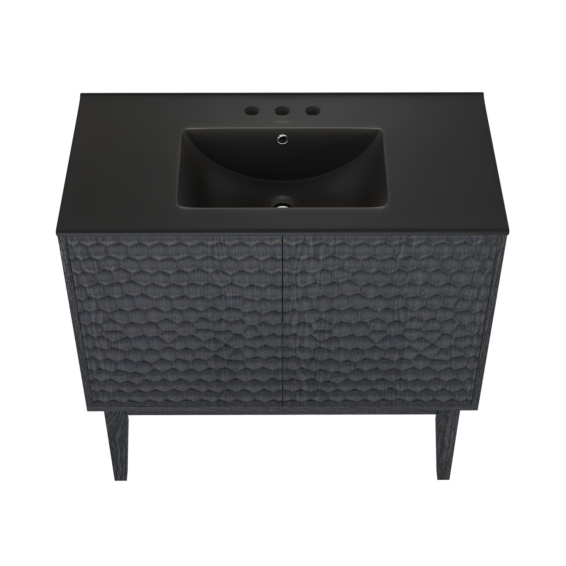 Black Oak / Matte Black / 3-Hole