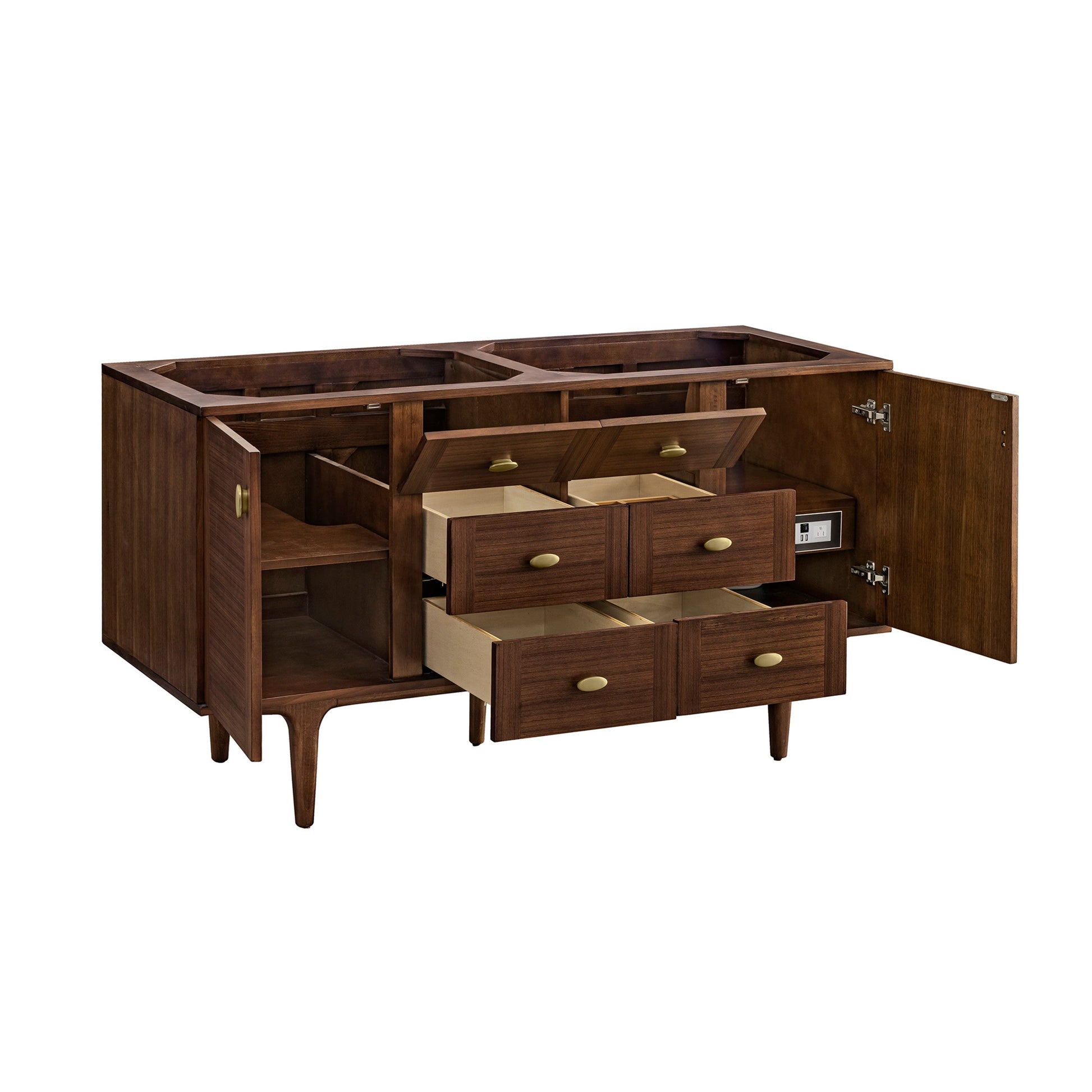 Mid-Century Walnut / No Countertop