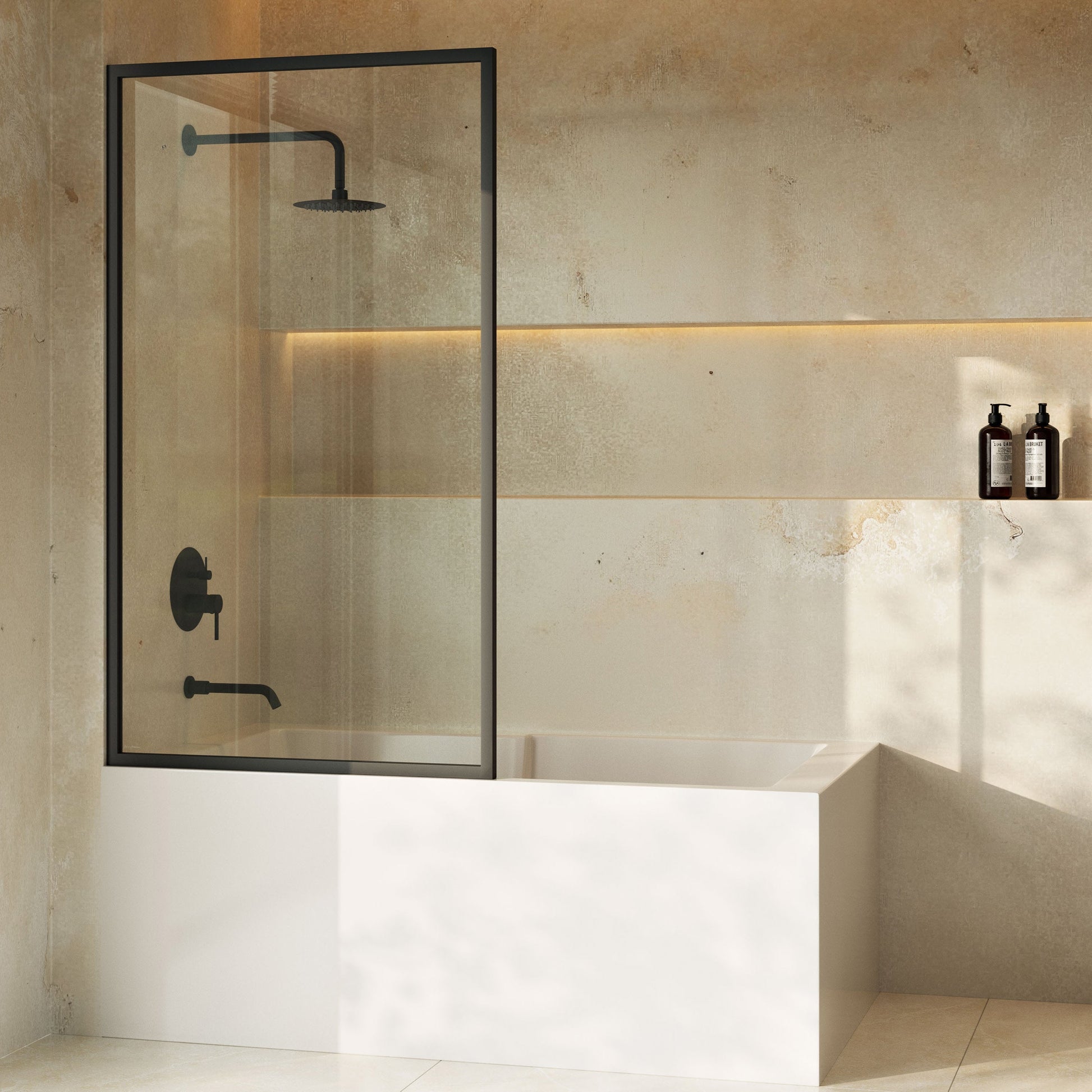Matte Black / Bathtub Door