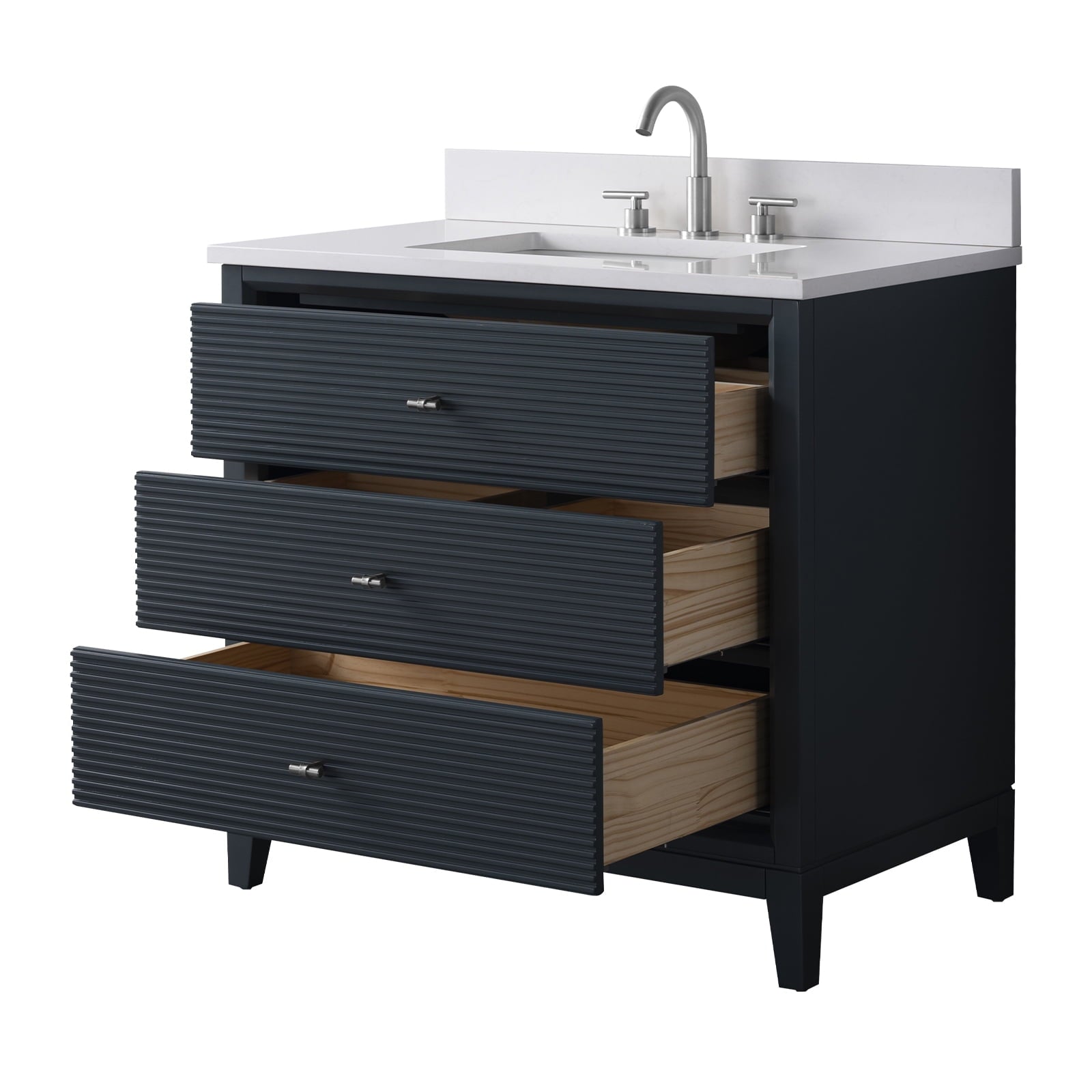 Linear Vintage Spruce Blue / Brushed Nickel