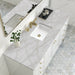 Glossy White / Victorian Silver - 3 Faucet Holes