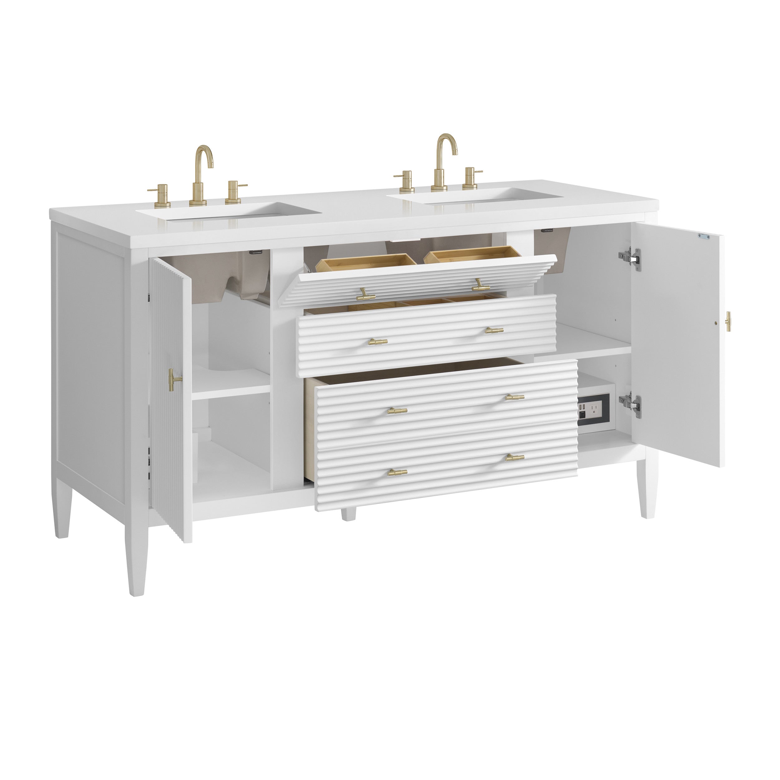 Bright White / White Zeus - 3 Faucet Holes