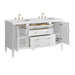 Bright White / White Zeus - 3 Faucet Holes