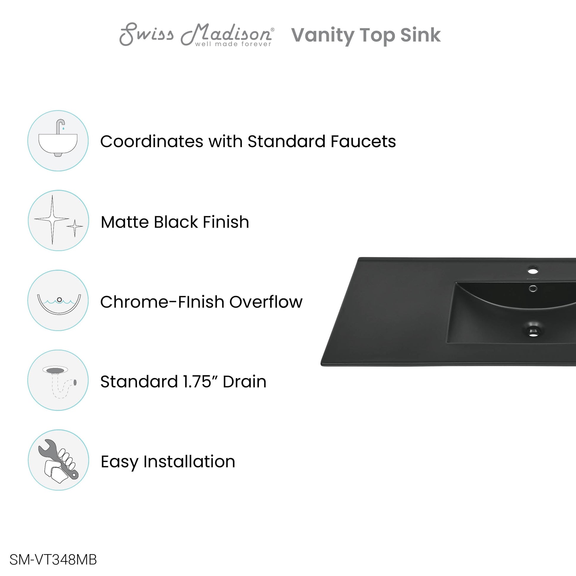 Matte Black / 1-Hole