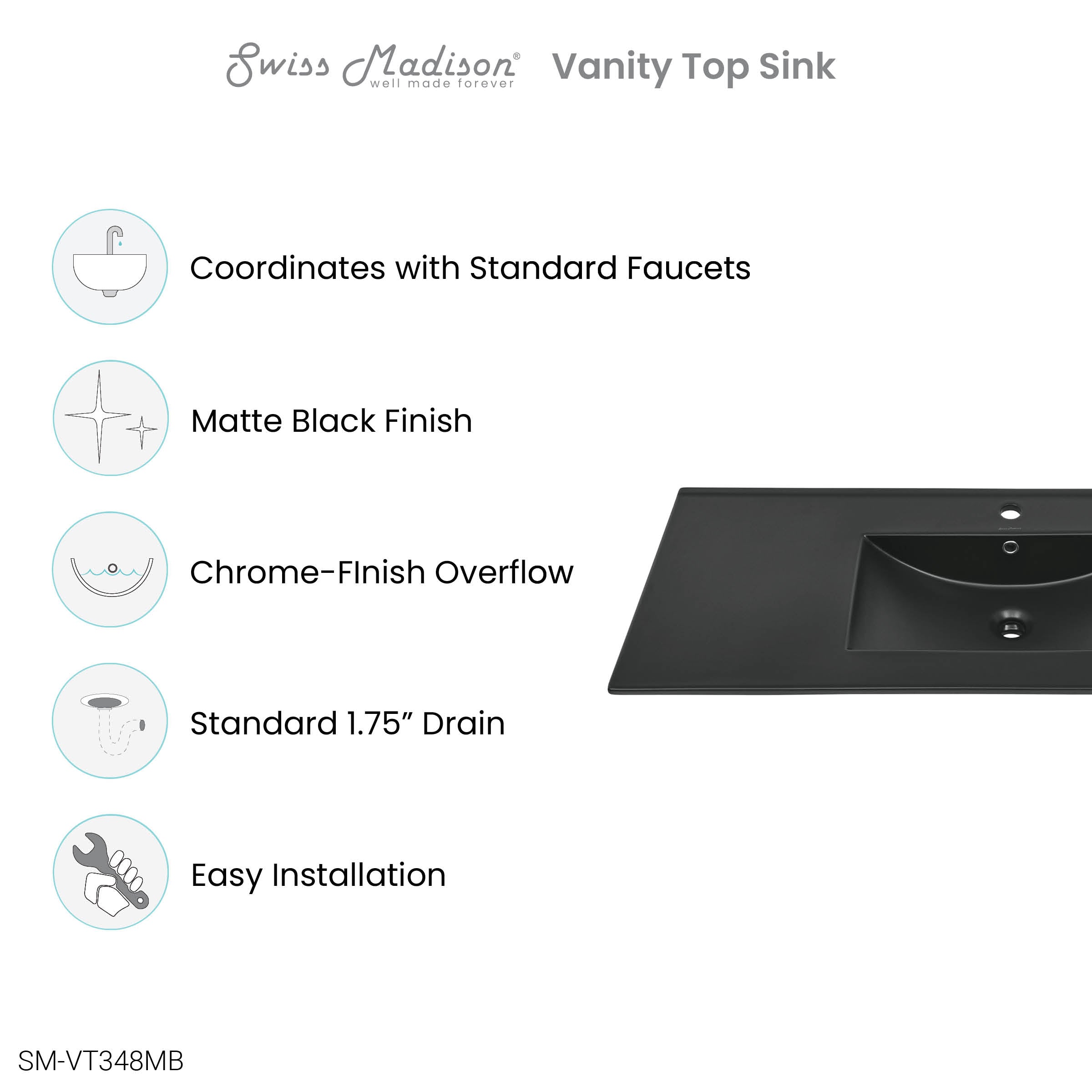 Matte Black / 1-Hole
