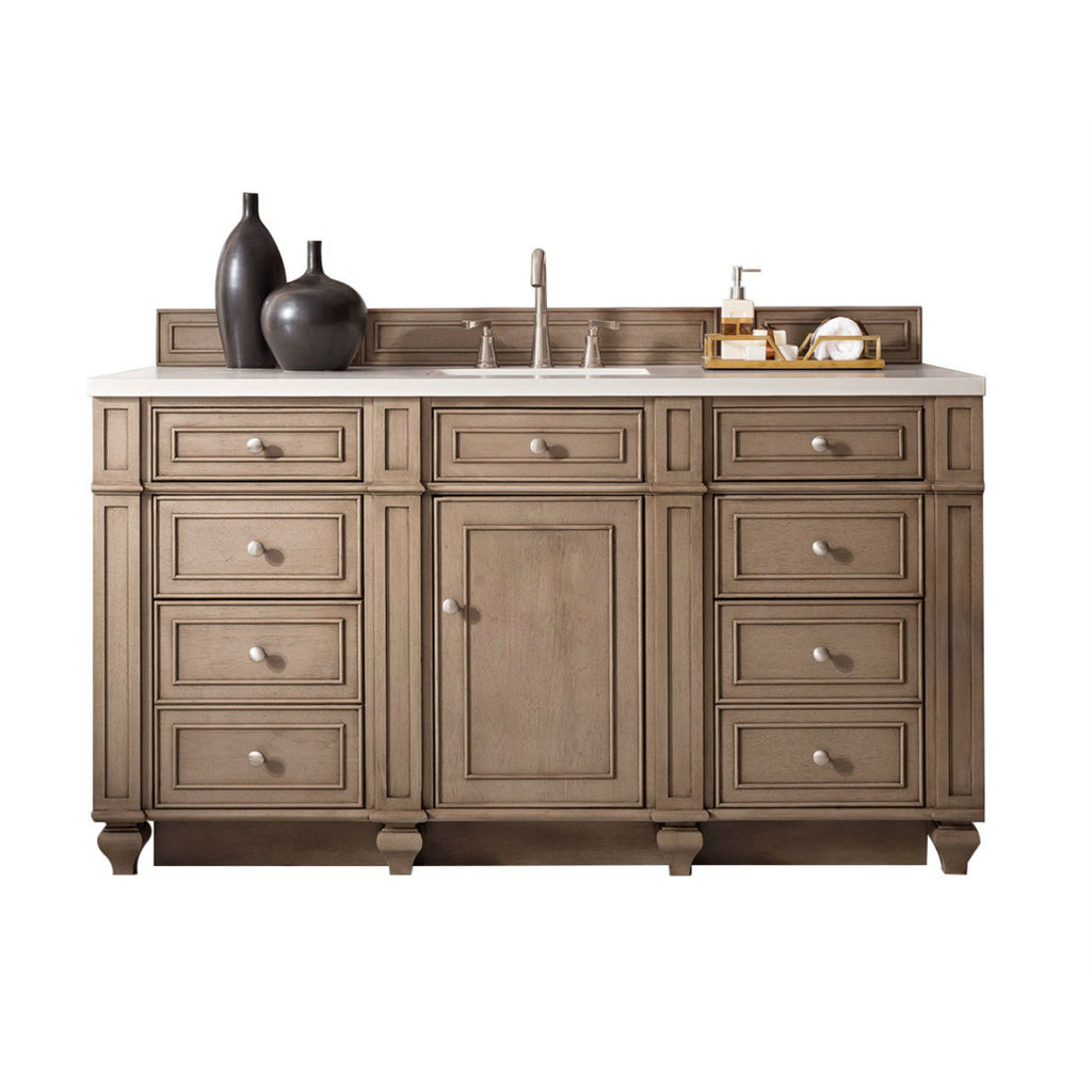 Whitewashed Walnut / White Zeus - 3 Faucet Holes