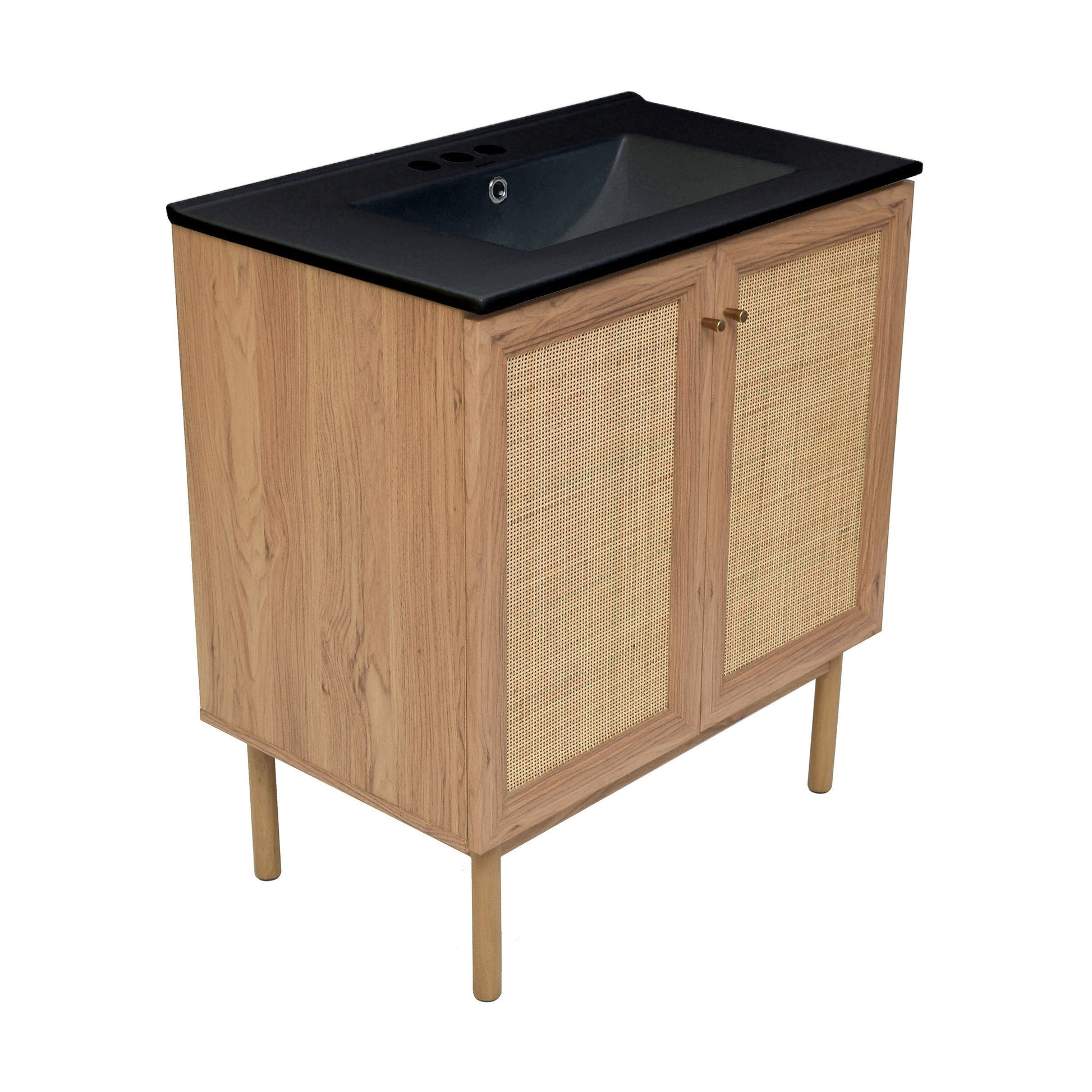 Golden Oak / Matte Black / 3-Hole