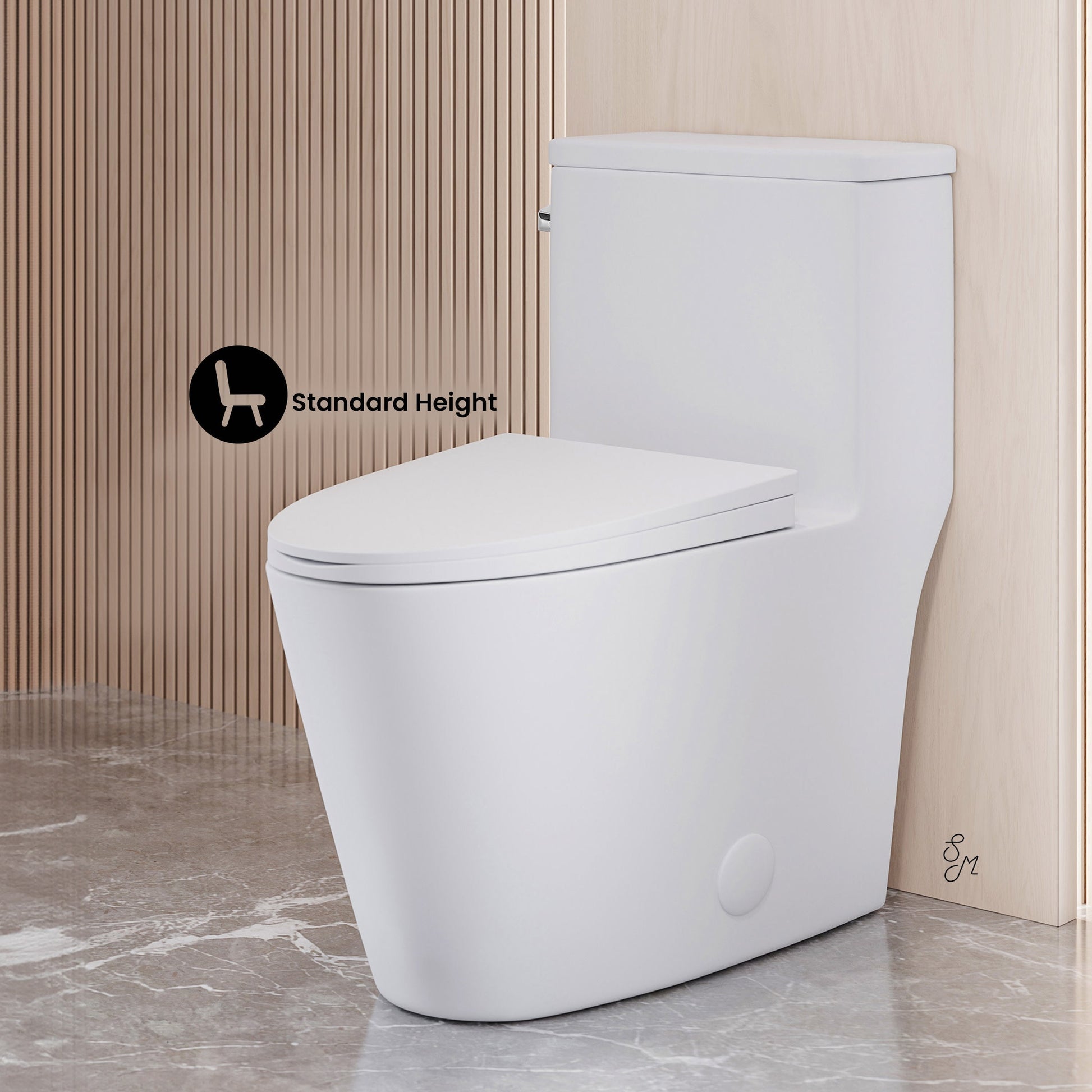 Glossy White / Single - Left