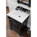 Antique Black / Carrara White - 3 Faucet Holes
