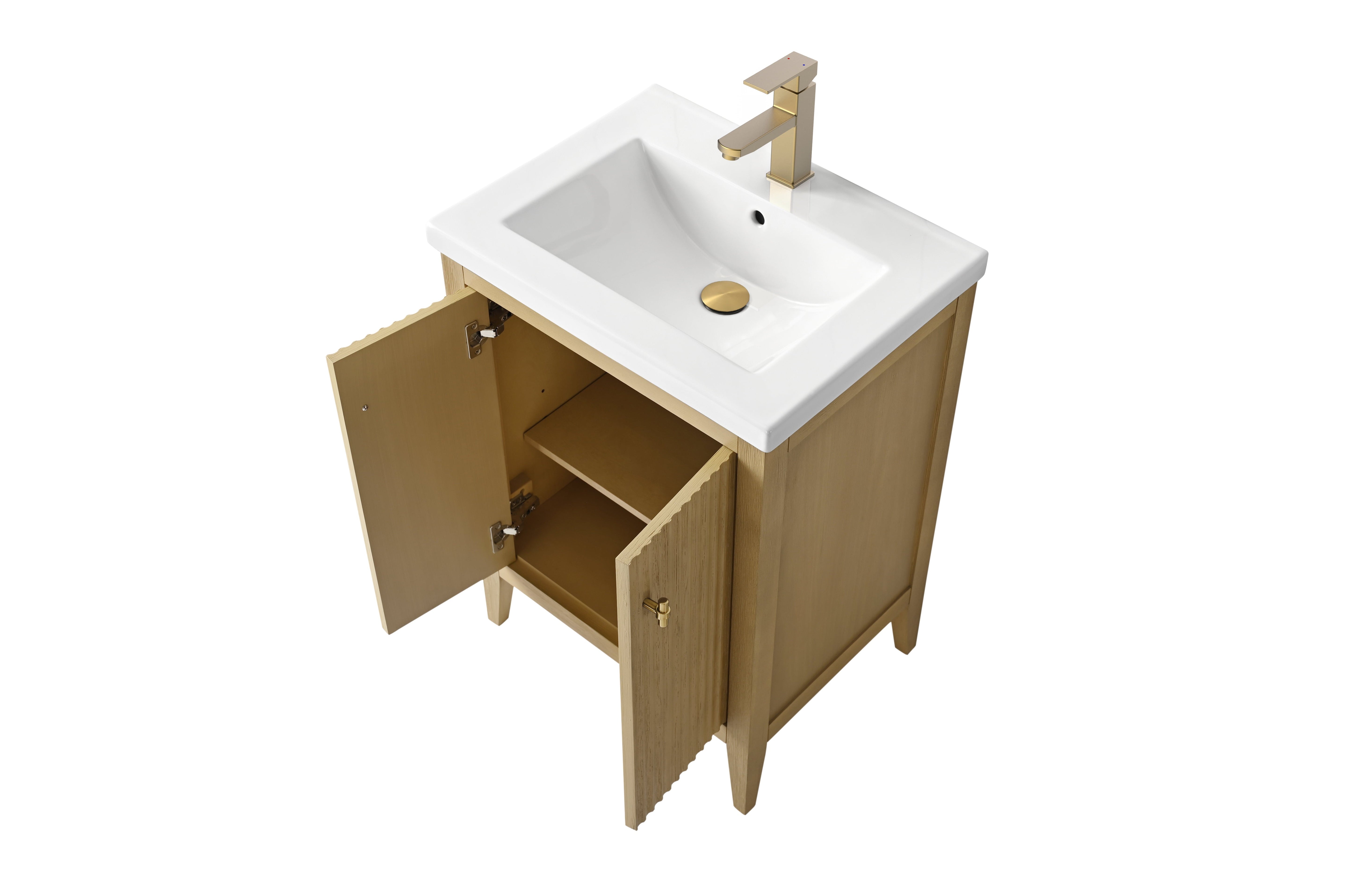 Linear Natural Oak / Golden Brushed