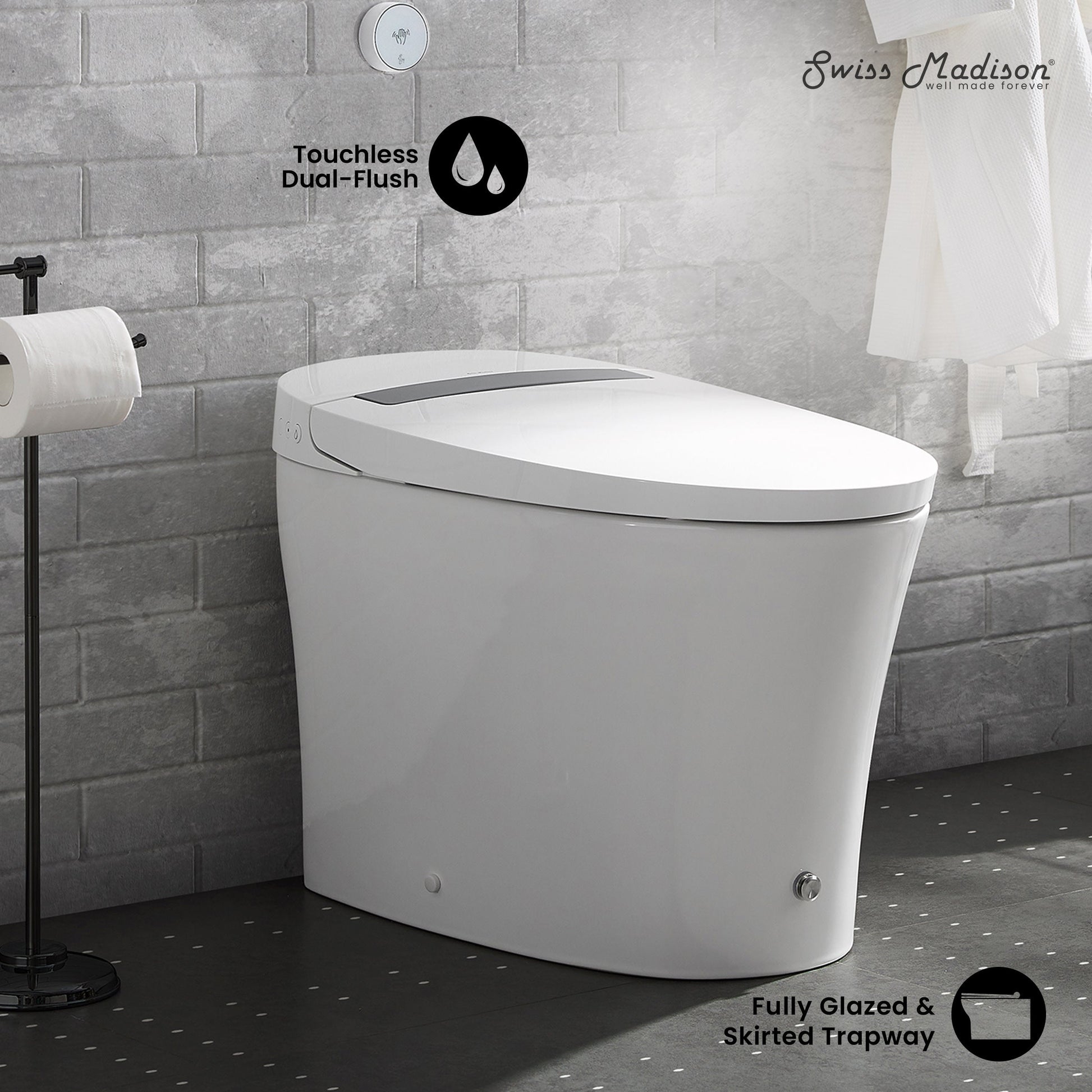 Glossy White / No Bidet