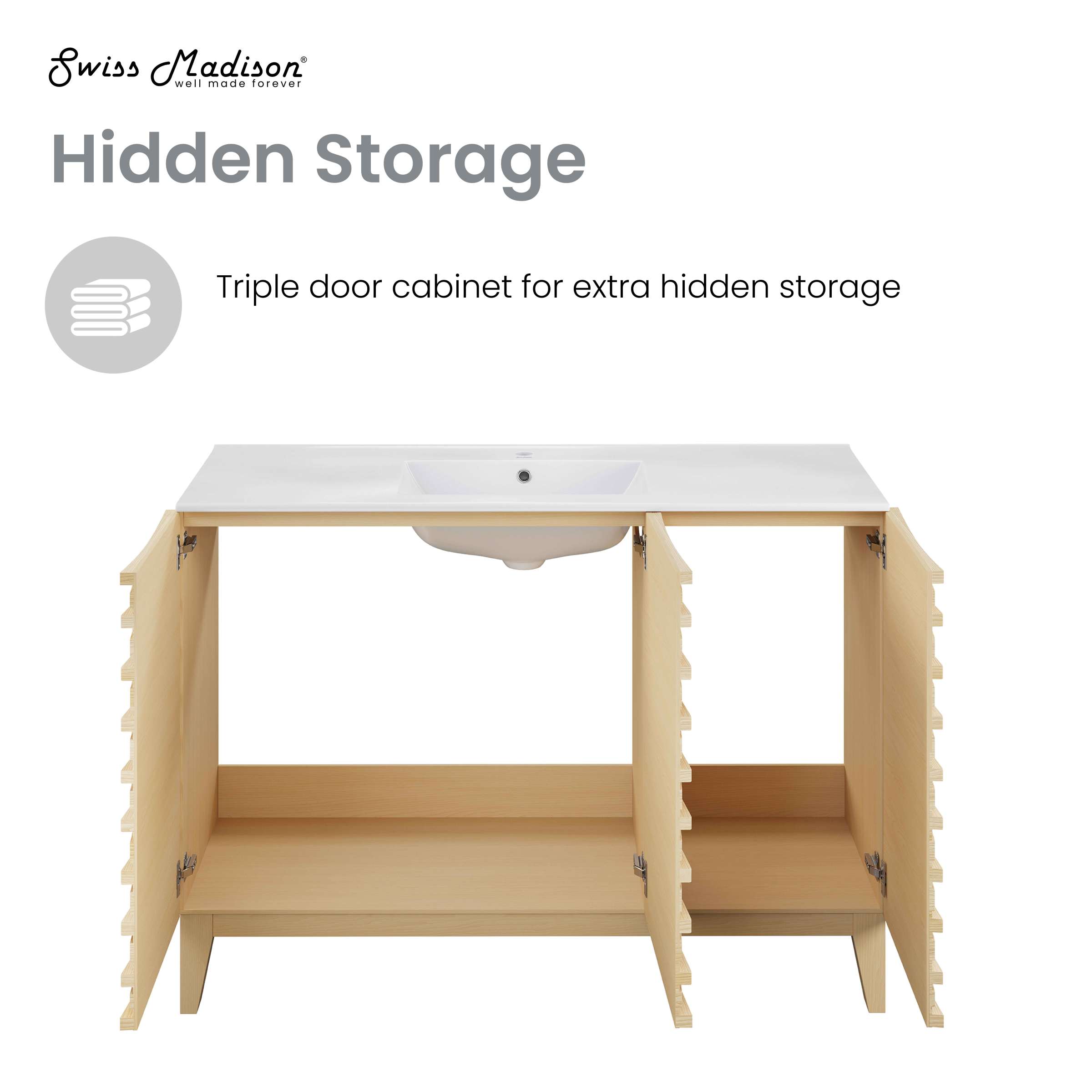Natural Oak / Glossy White / 1-Hole