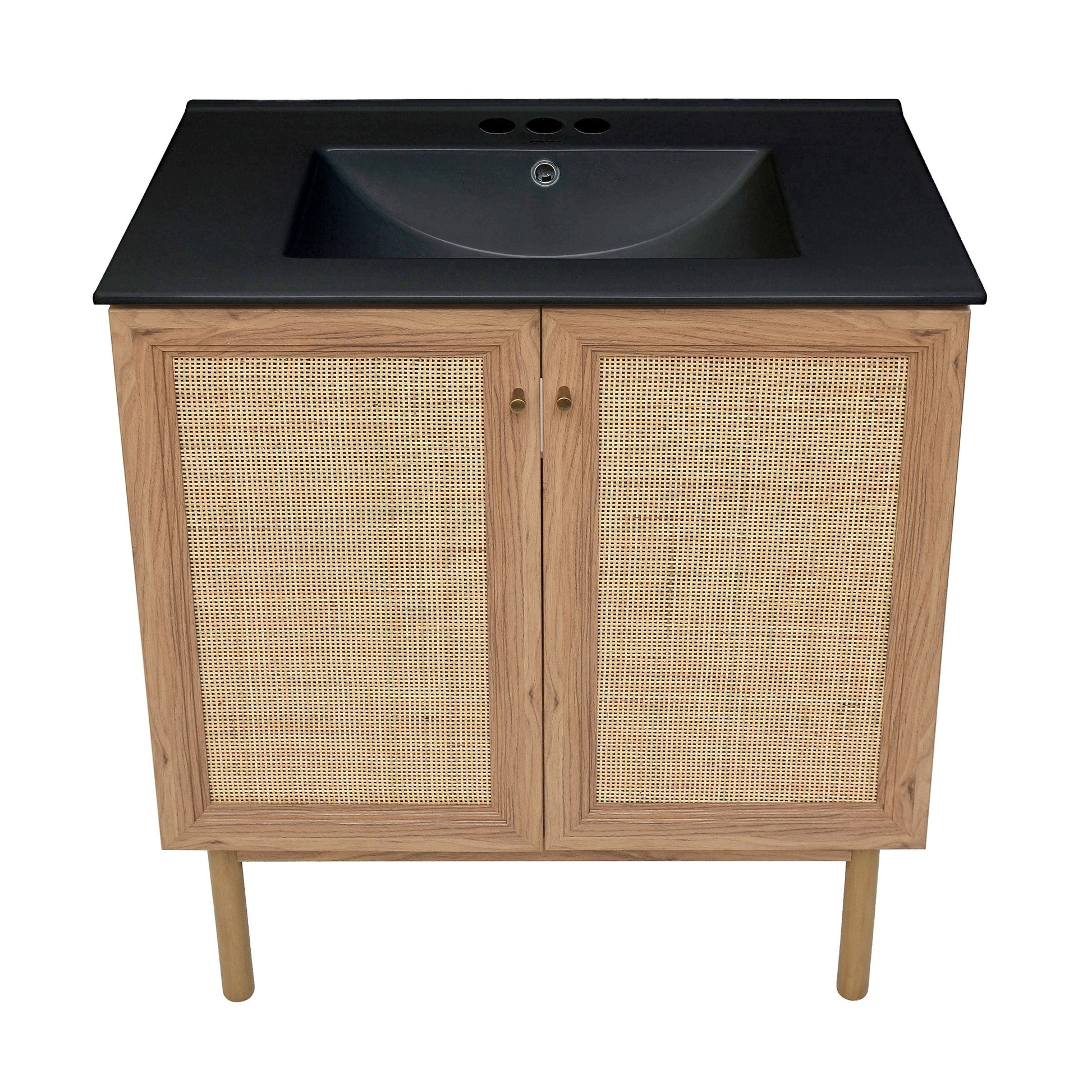 Golden Oak / Matte Black / 3-Hole