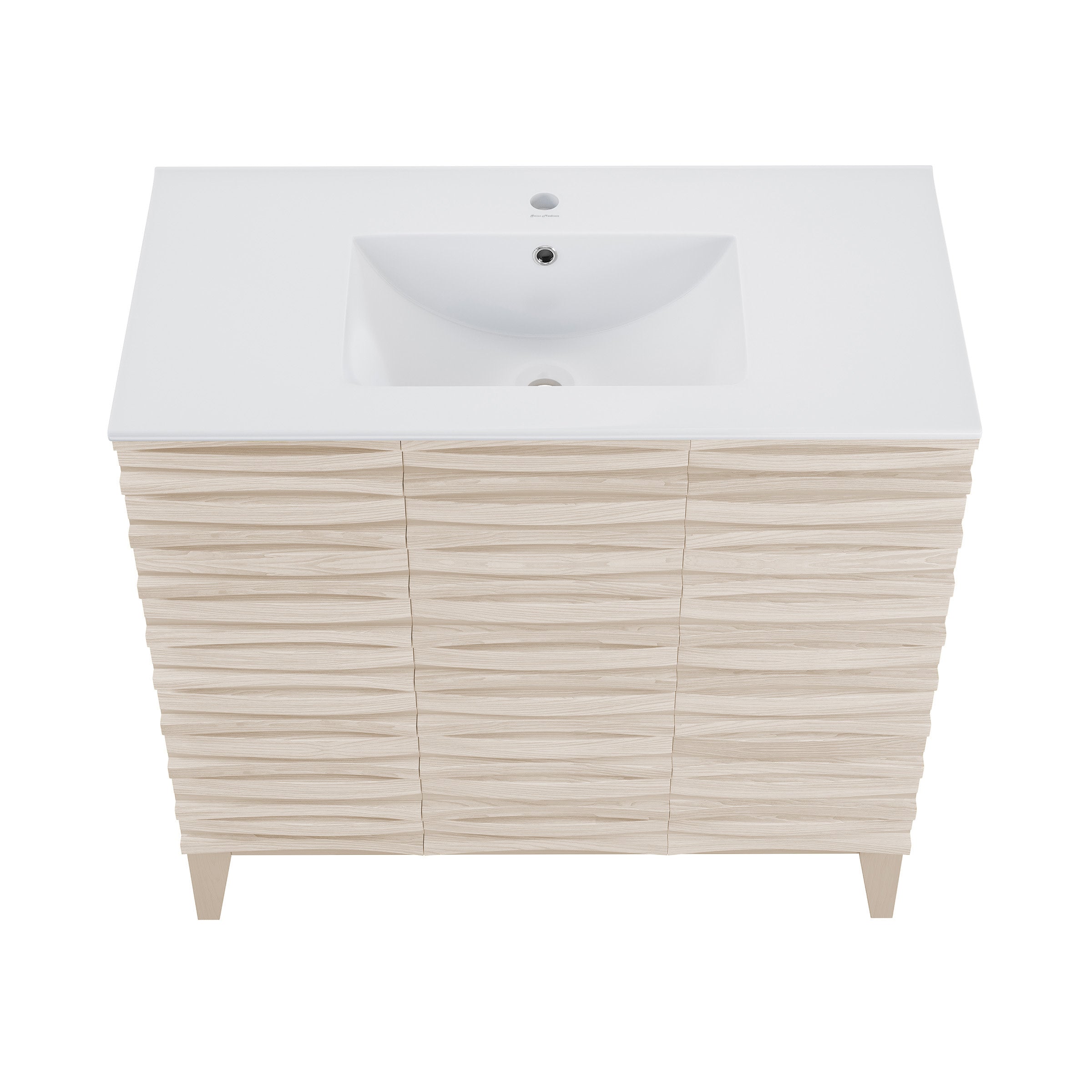 White Oak / White / 1-Hole