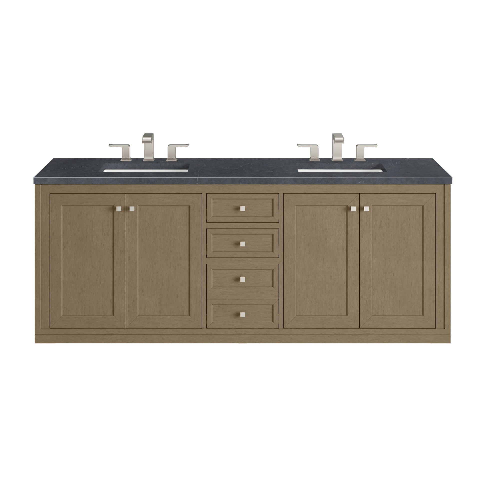 Walnut Whisper / Charcoal Soapstone - 3 Faucet Holes