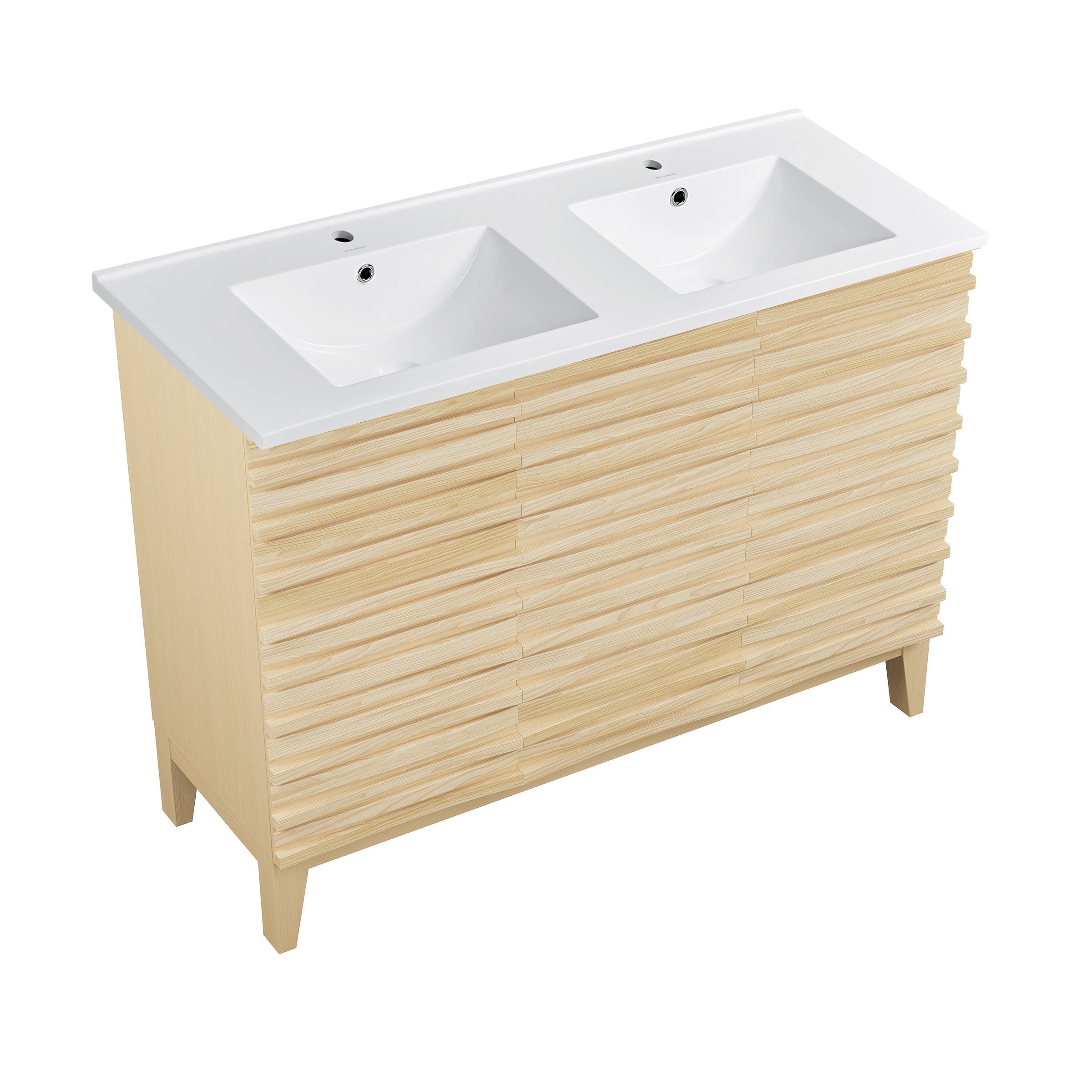 Natural Oak / Glossy White / 1-Hole