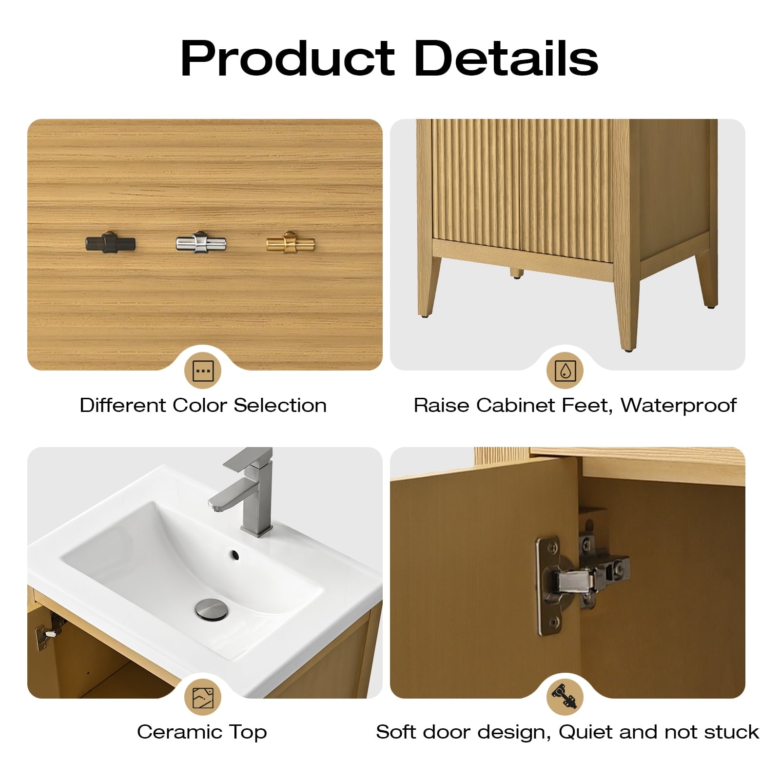 Linear Natural Oak / Matte Black