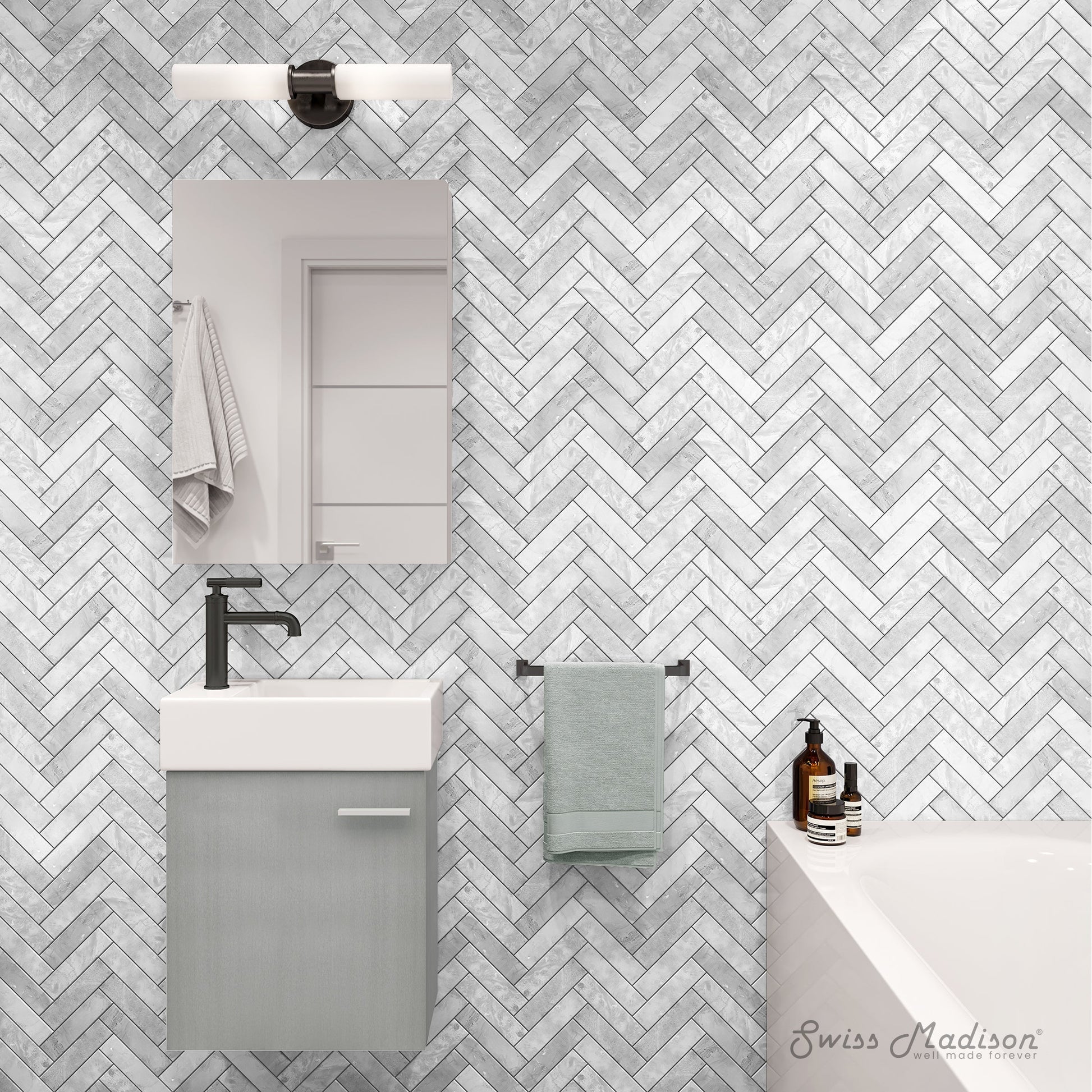 Gray / White / 1-Hole