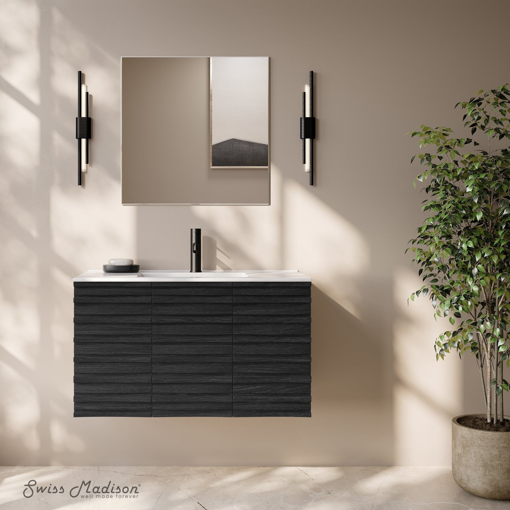 Black Oak / White / 1-Hole