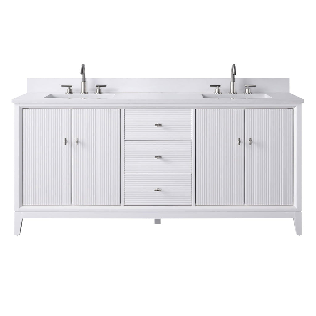 Linear White / Brushed Nickel