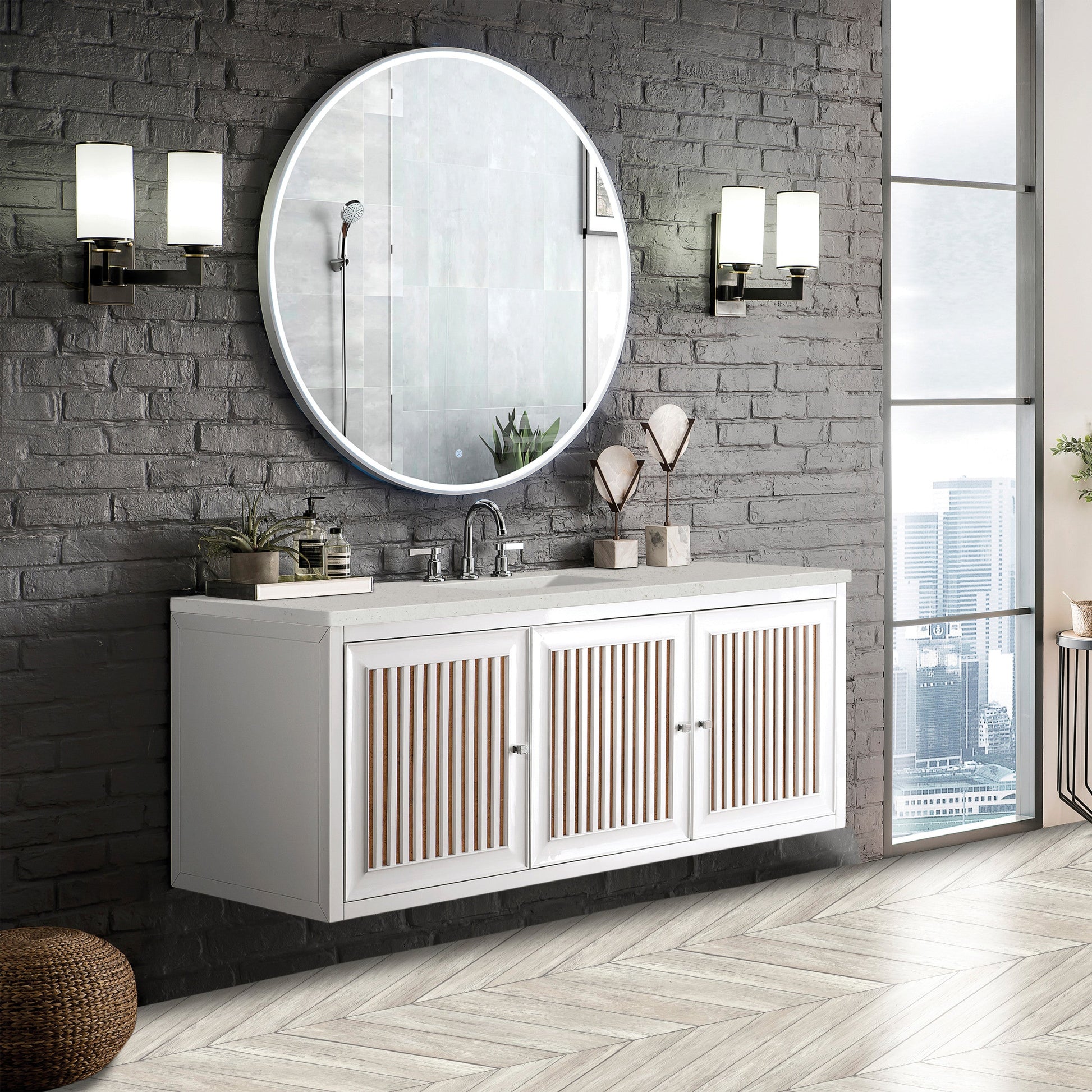 Glossy White / Lime Delight - 3 Faucet Holes