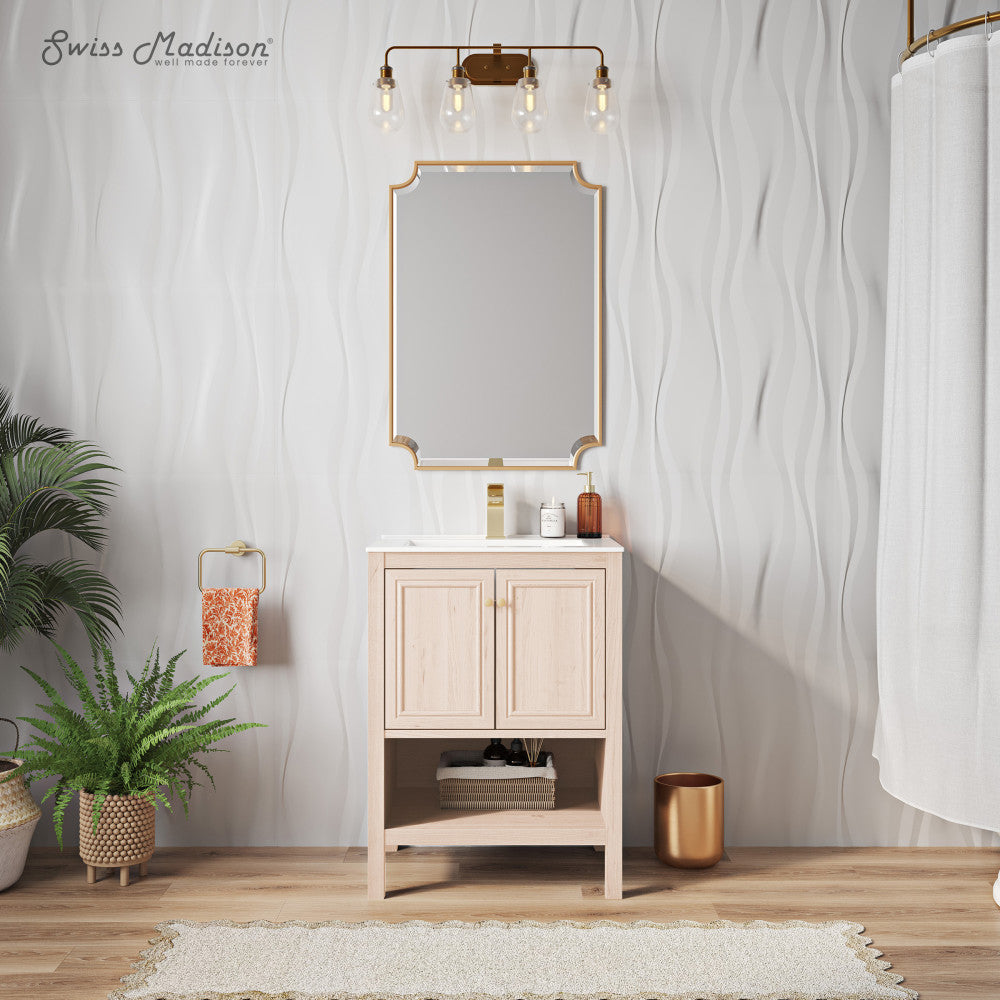 White Oak / White / 1-Hole