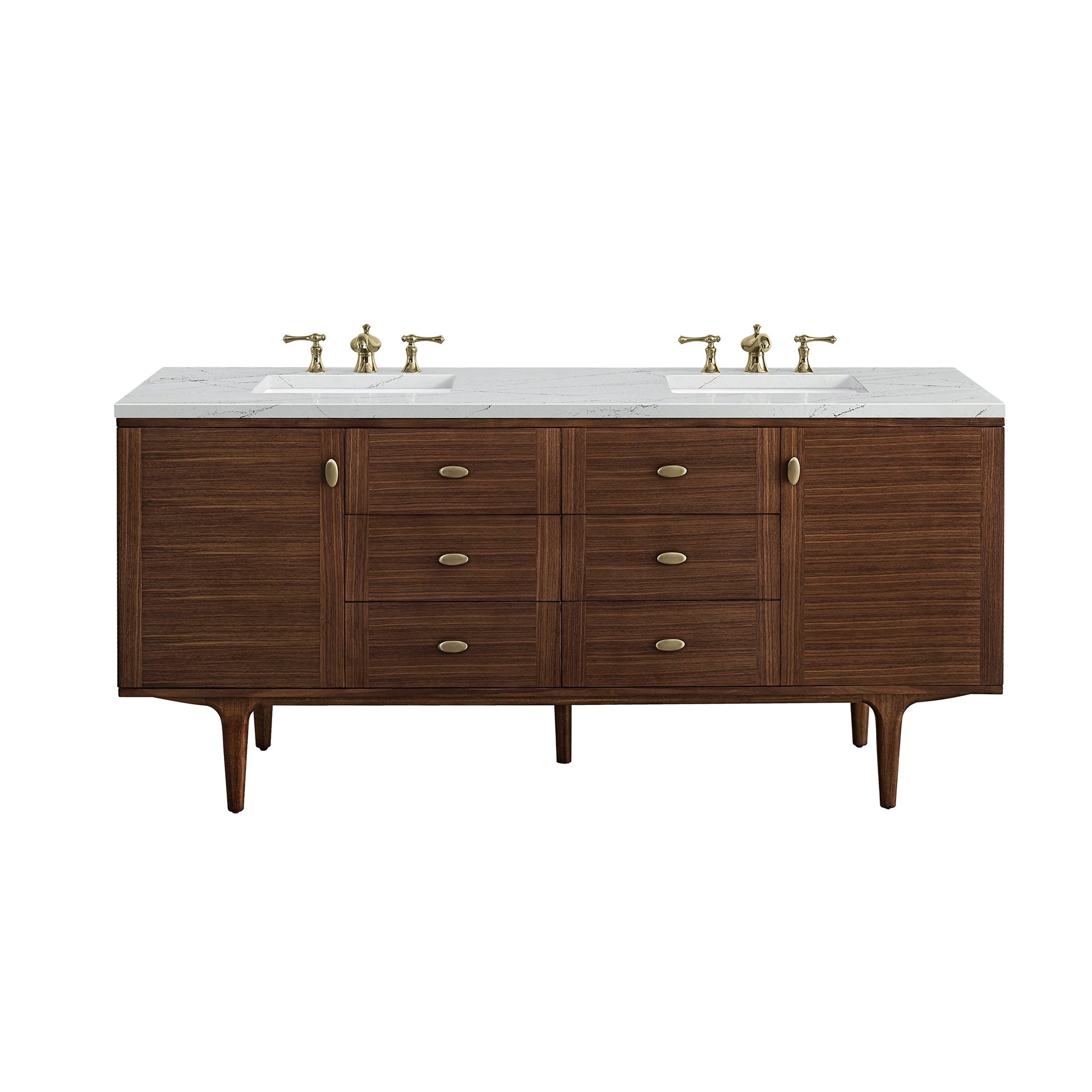 Mid-Century Walnut / Ethereal Noctis - 3 Faucet Holes