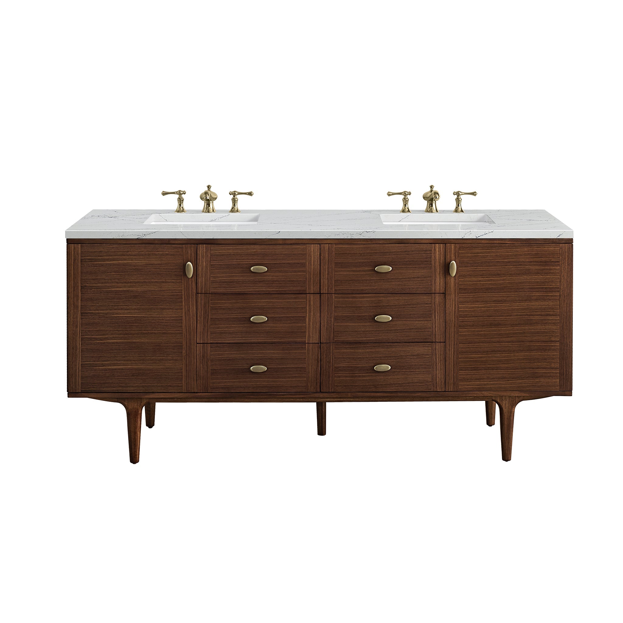 Mid-Century Walnut / Ethereal Noctis - 3 Faucet Holes