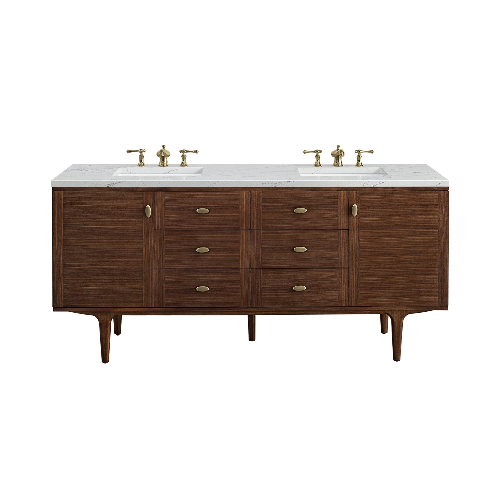 Mid-Century Walnut / Ethereal Noctis - 3 Faucet Holes
