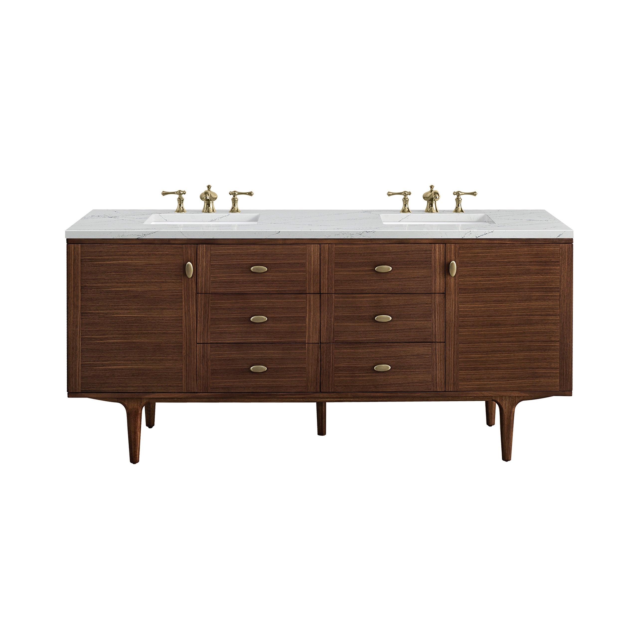 Mid-Century Walnut / Ethereal Noctis - 3 Faucet Holes
