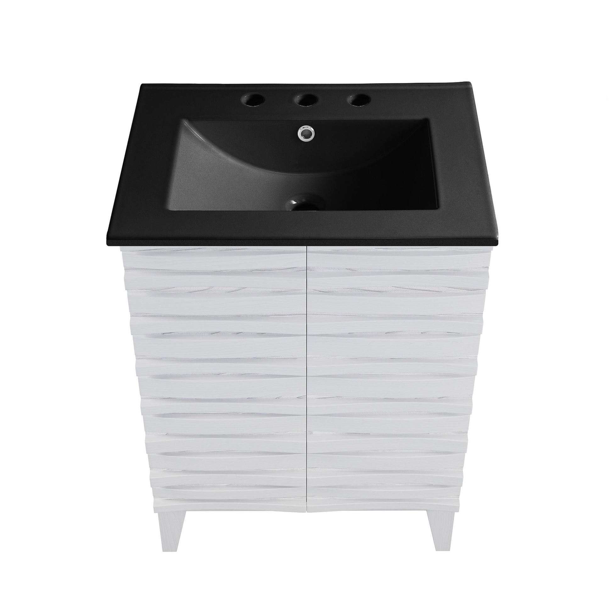 White Oak / Matte Black / 3-Hole