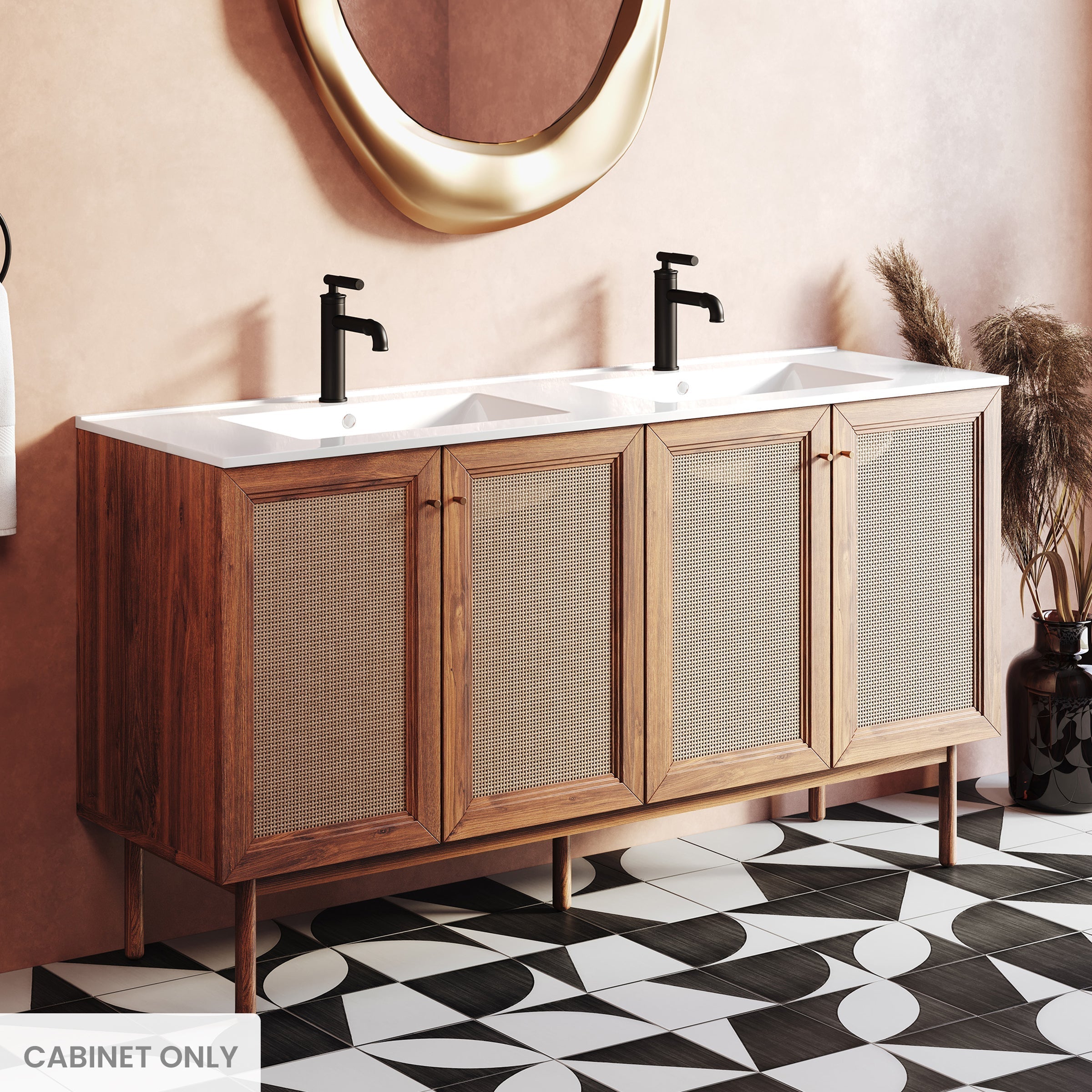 Swiss Madison Classe 60" Bathroom Vanity Cabinet Only