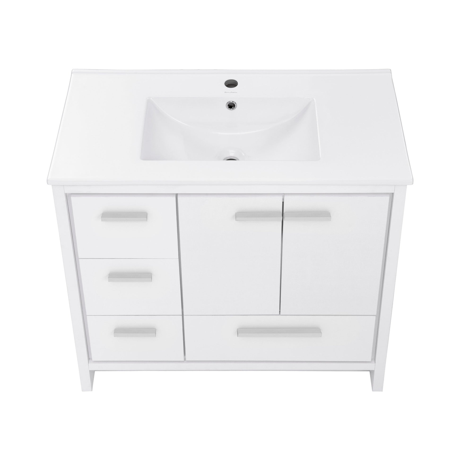 White / White / 1-Hole