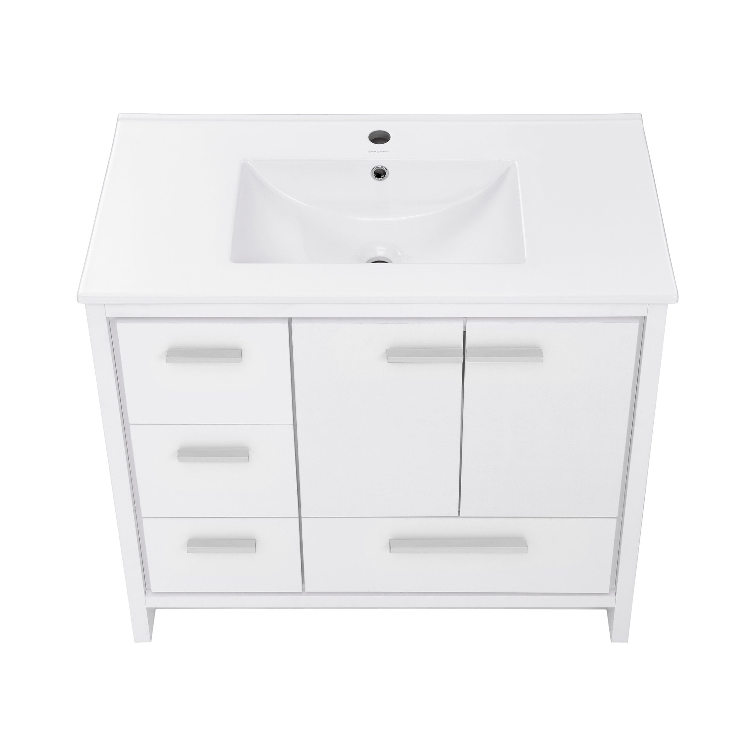 White / White / 1-Hole