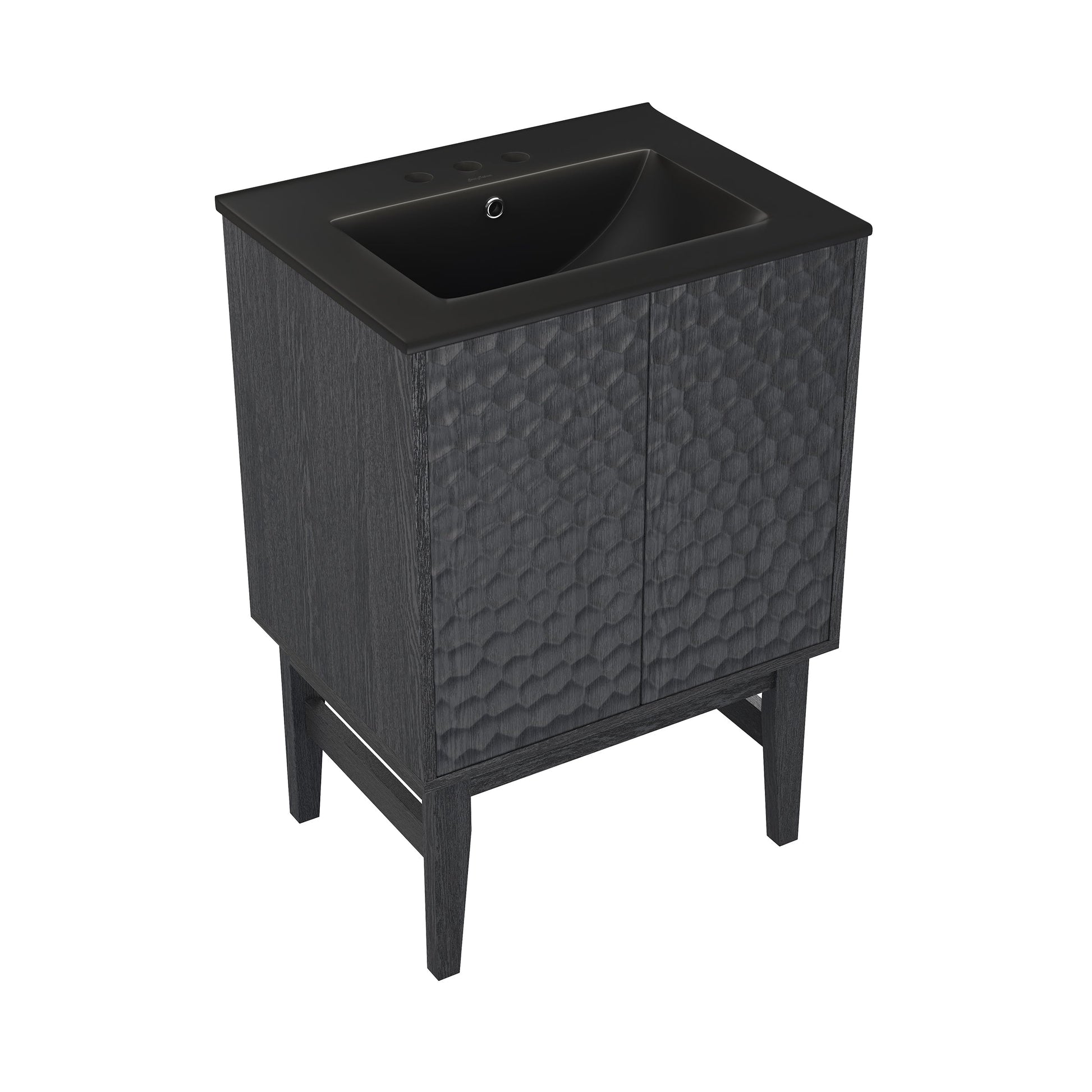 Black Oak / Matte Black / 3-Hole