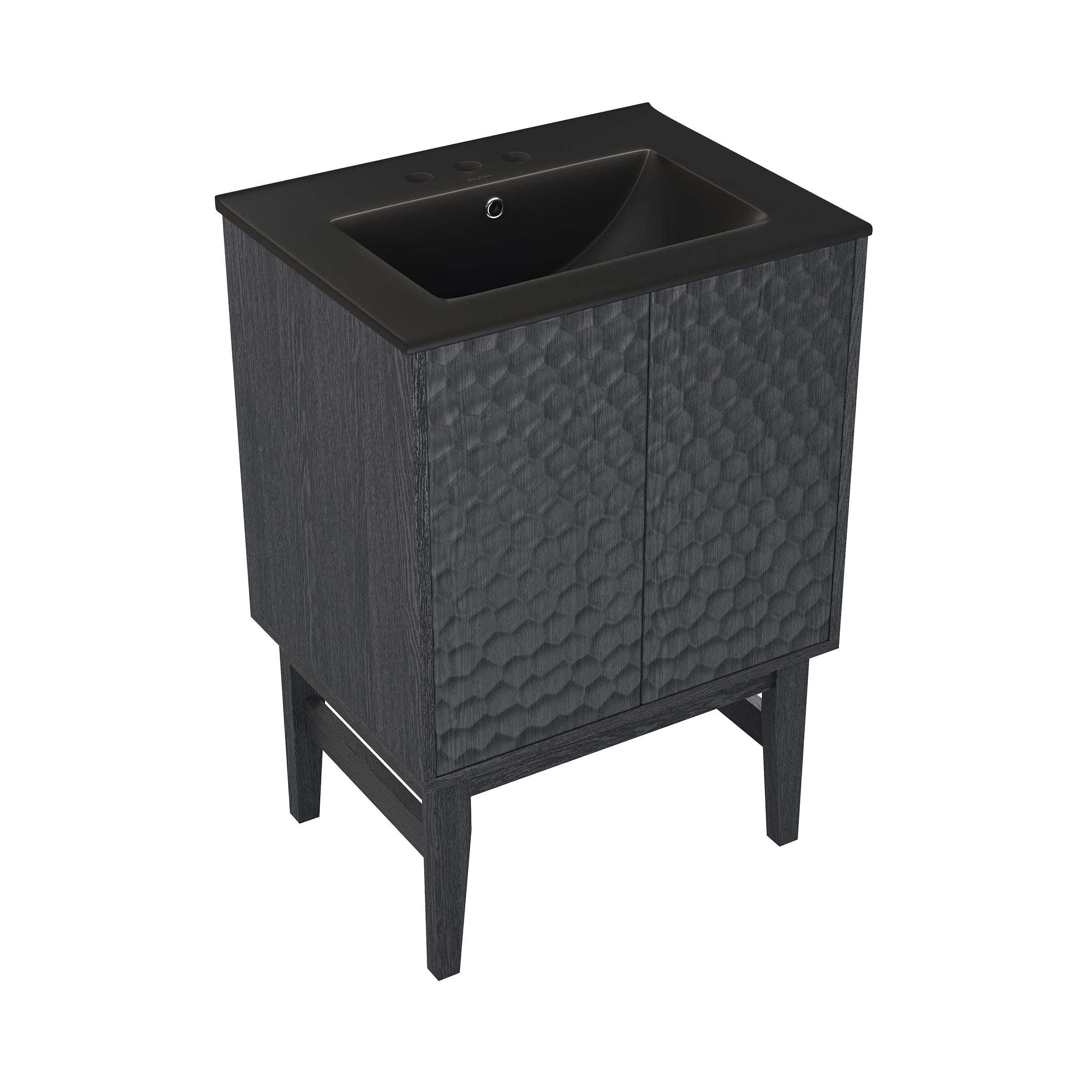 Black Oak / Matte Black / 3-Hole