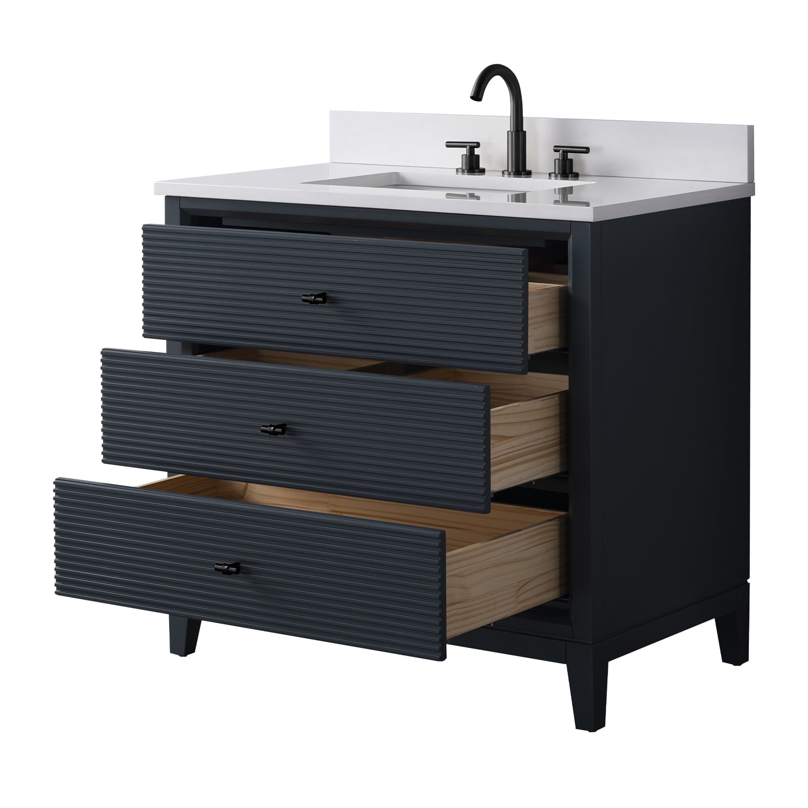 Linear Vintage Spruce Blue / Matte Black