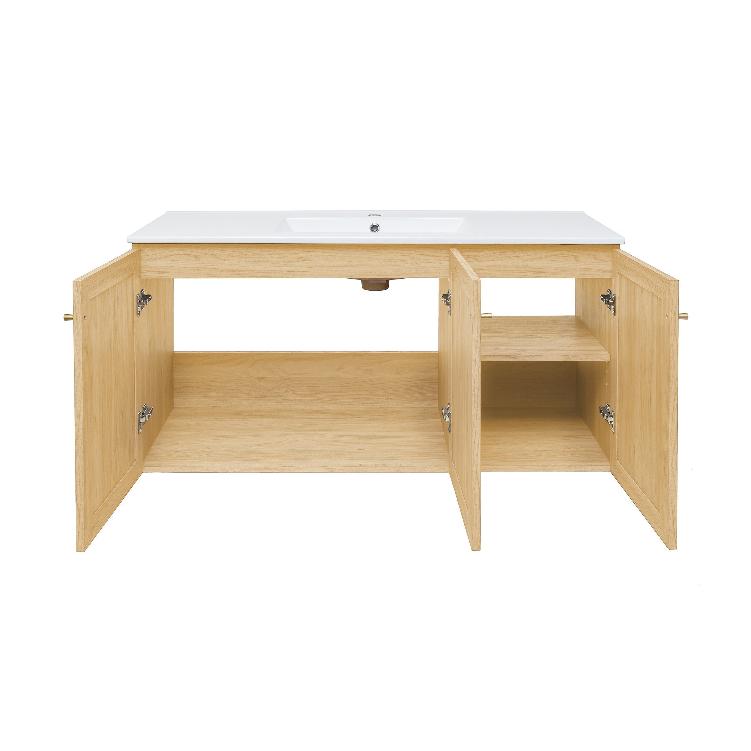 Natural Oak / White / 1-Hole