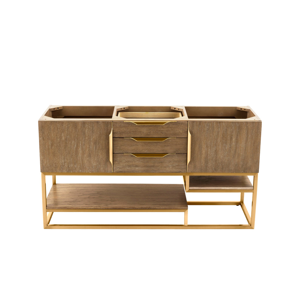 Latte Oak / Radiant Gold - 1 Faucet Hole