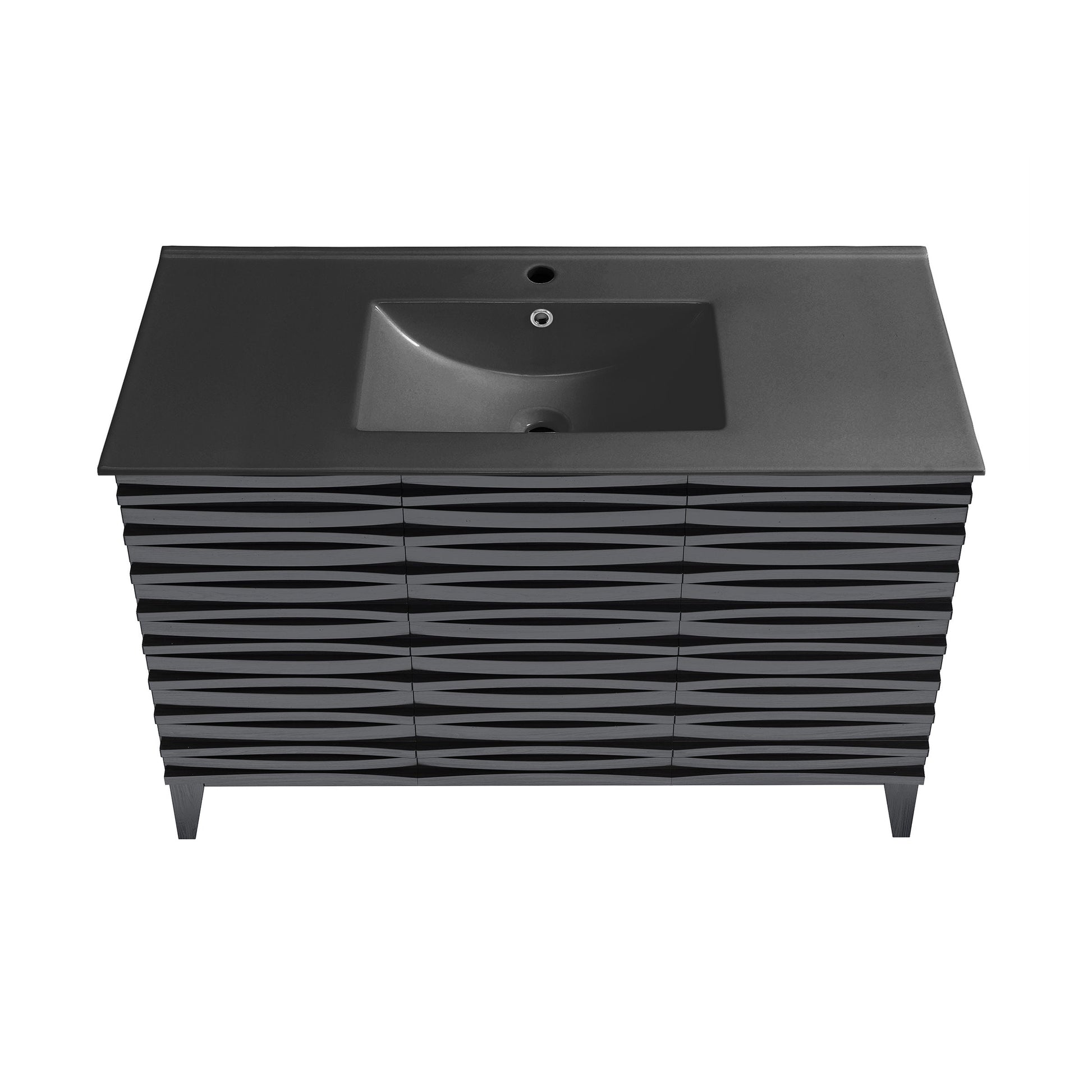 Black Oak / Matte Black / 1-Hole